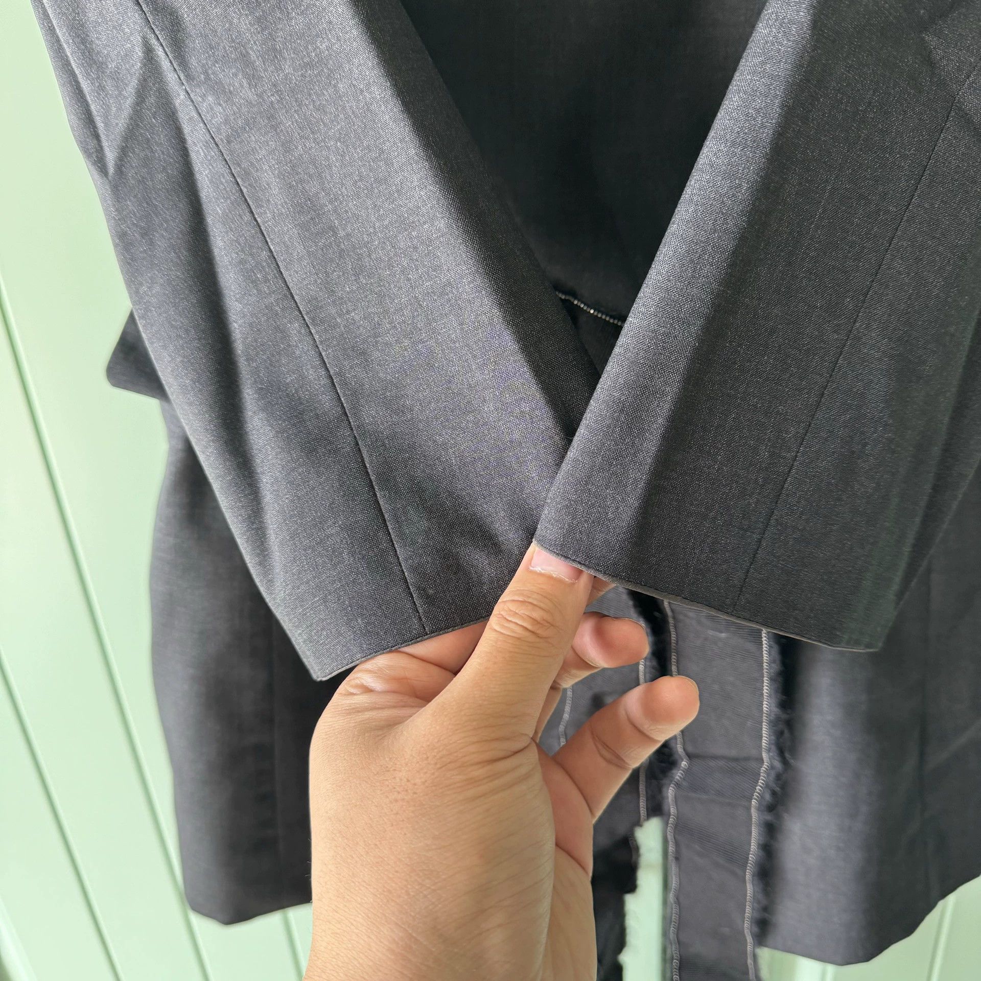 Brunello Cucinelli Brunello Cucinelli Gray Wool Blazer Size US S / EU 44-46 / 1 - 9 Thumbnail