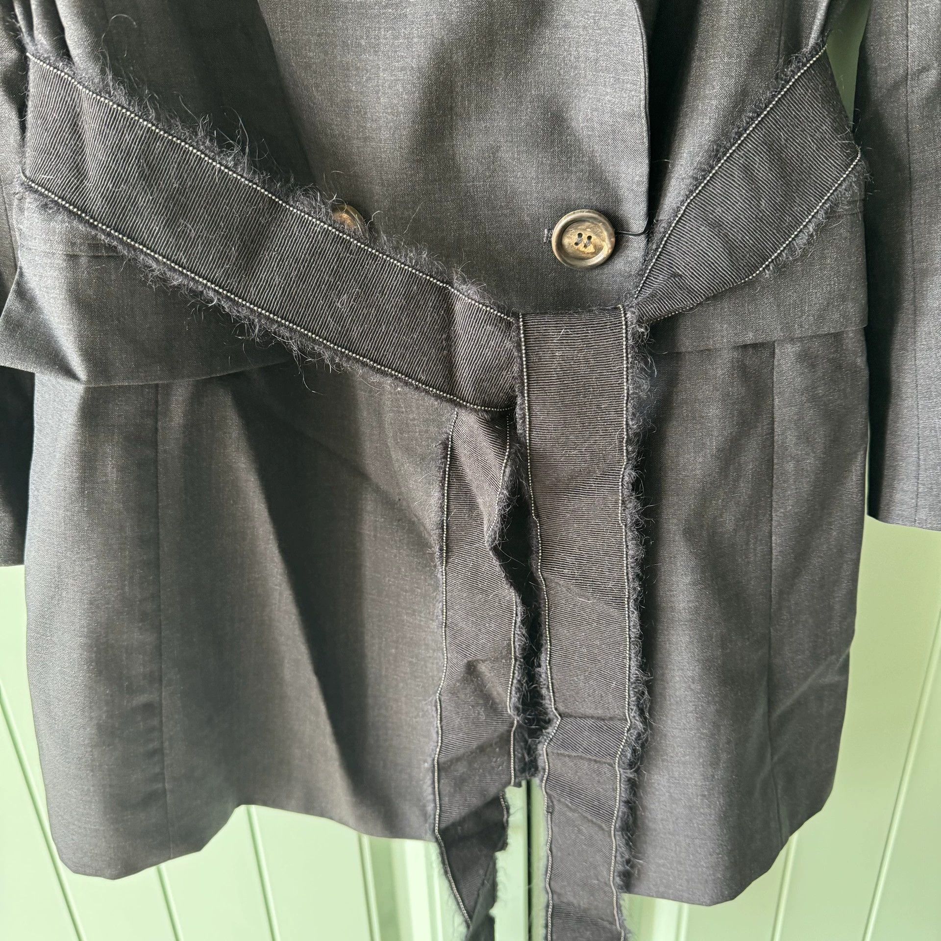 Brunello Cucinelli Brunello Cucinelli Gray Wool Blazer Size US S / EU 44-46 / 1 - 7 Thumbnail