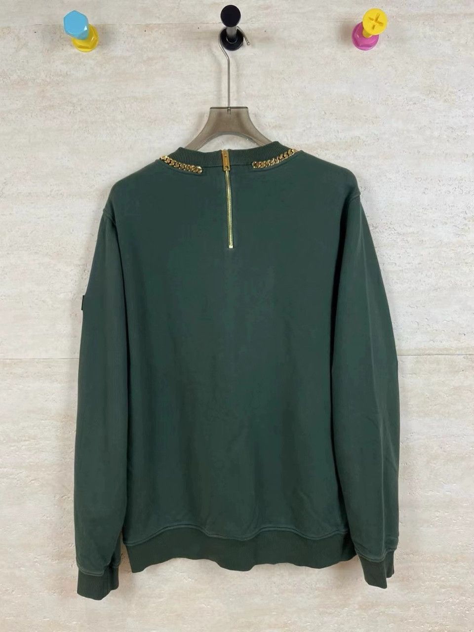 Burberry Burberry Green Cuban Chain Sweatshirt L Size US L / EU 52-54 / 3 - 2 Thumbnail