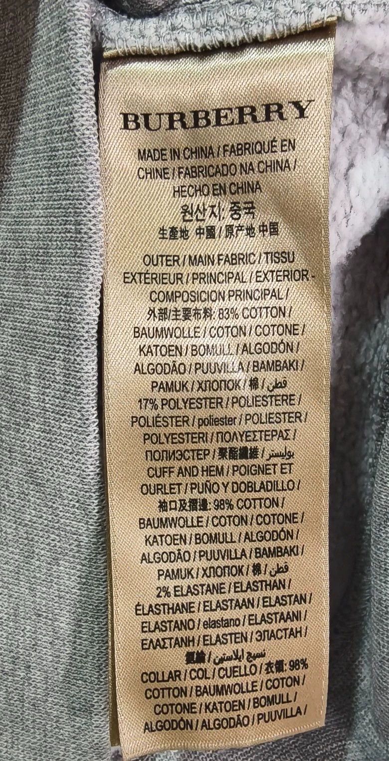 Burberry Burberry Gray Embroidered Sweatshirt S Size US S / EU 44-46 / 1 - 7 Thumbnail