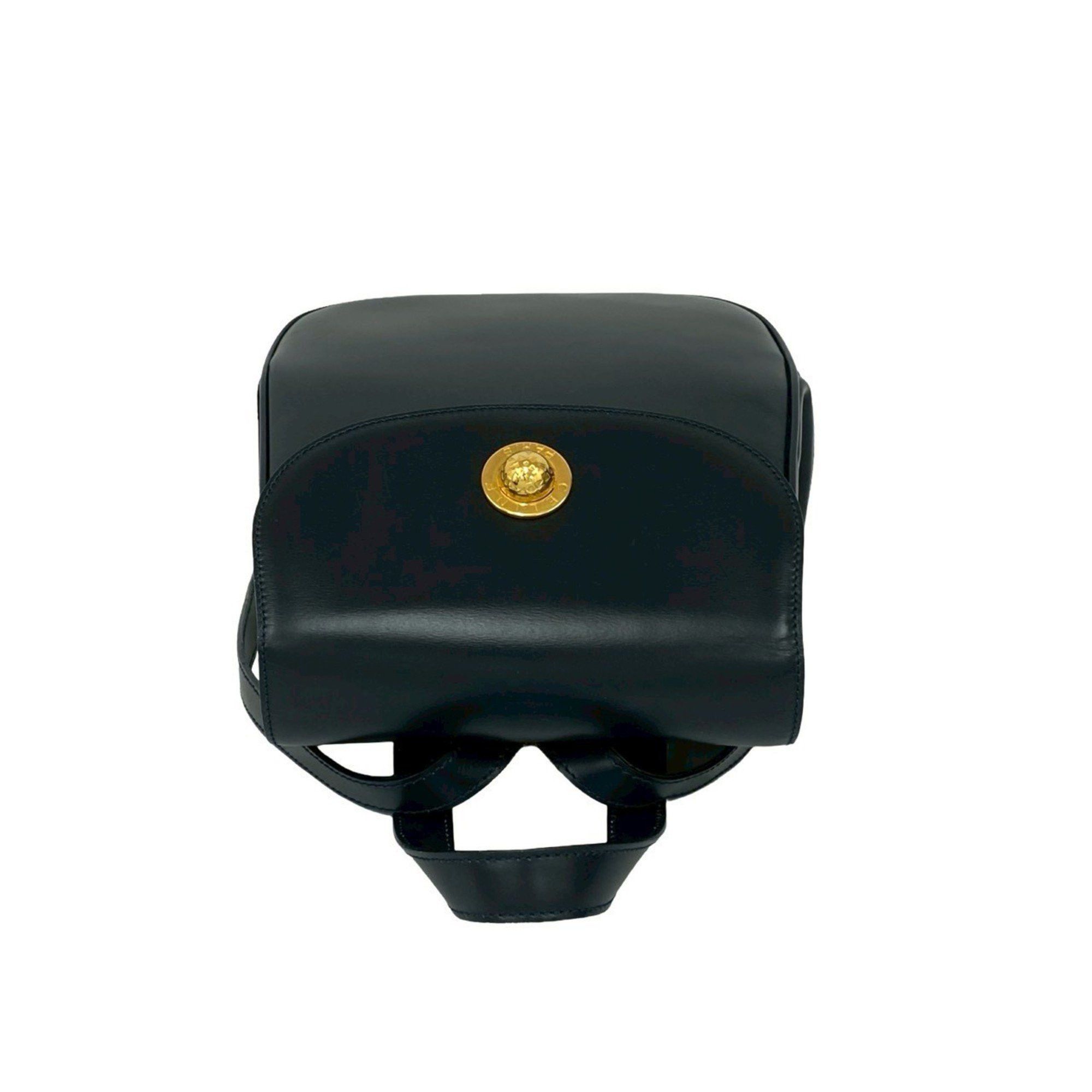 Celine CELINE Logo Star Ball Calf Leather Mini Backpack Daypack Navy 31339 Size ONE SIZE - 4 Thumbnail