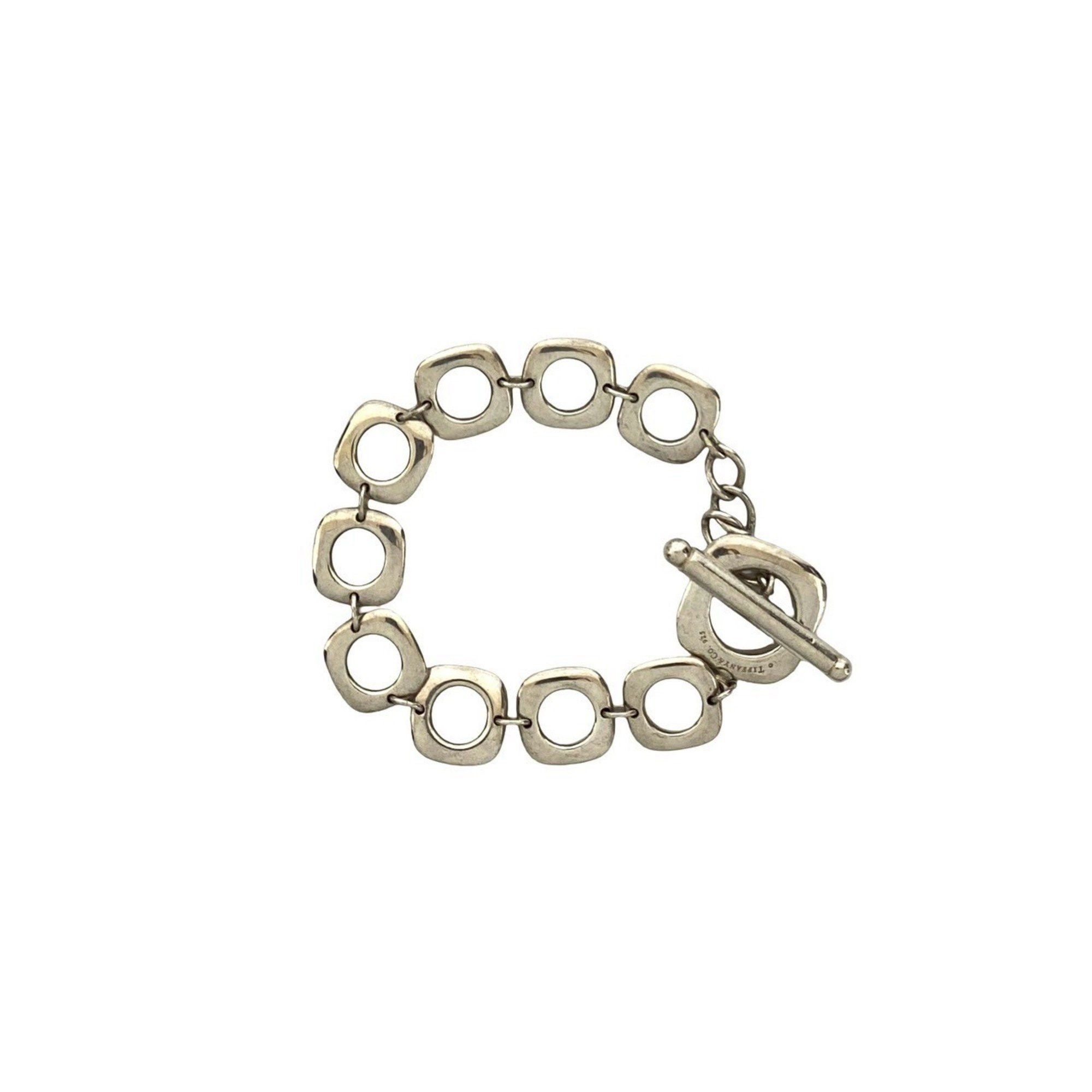 Tiffany & Co. TIFFANY & Co. Tiffany Square Cushion Sterling Silver Bracelet Chain Bangle 22375 Size ONE SIZE - 3 Thumbnail