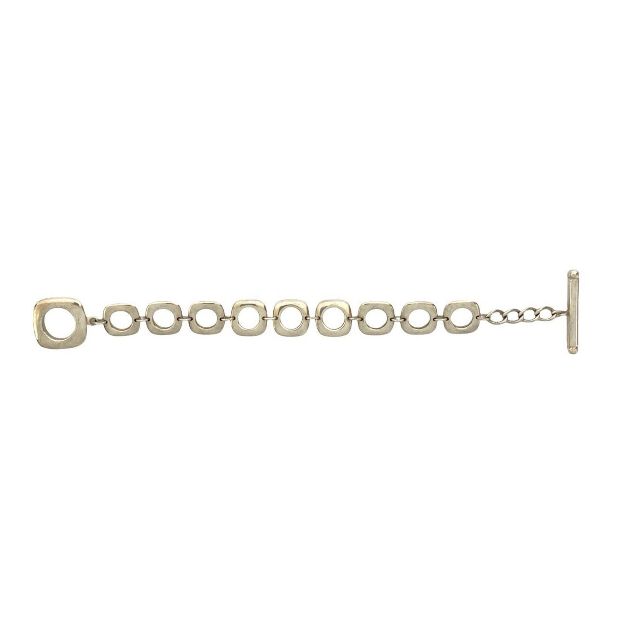 Tiffany & Co. TIFFANY & Co. Tiffany Square Cushion Sterling Silver Bracelet Chain Bangle 22375 Size ONE SIZE - 4 Thumbnail