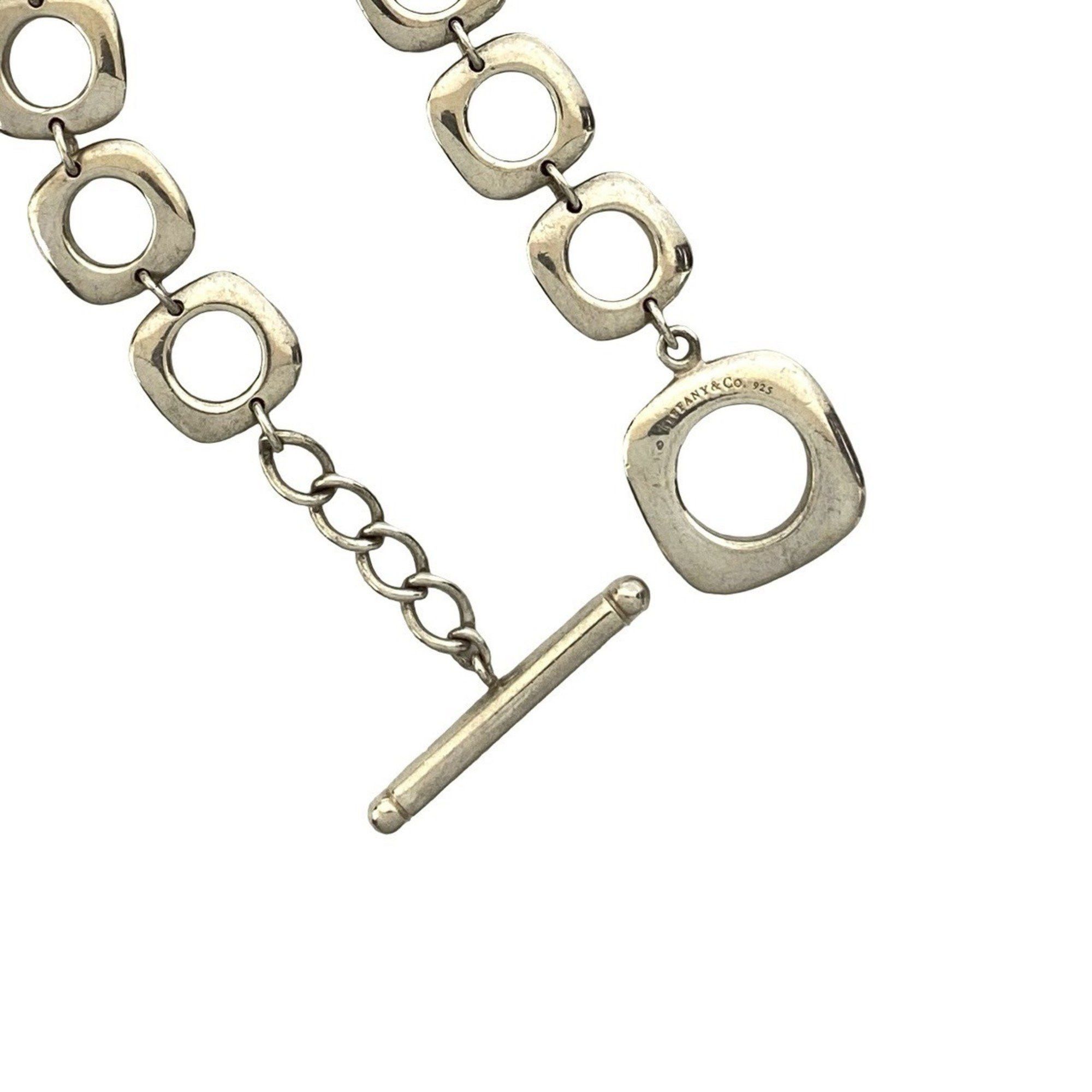 Tiffany & Co. TIFFANY & Co. Tiffany Square Cushion Sterling Silver Bracelet Chain Bangle 22375 Size ONE SIZE - 2 Thumbnail