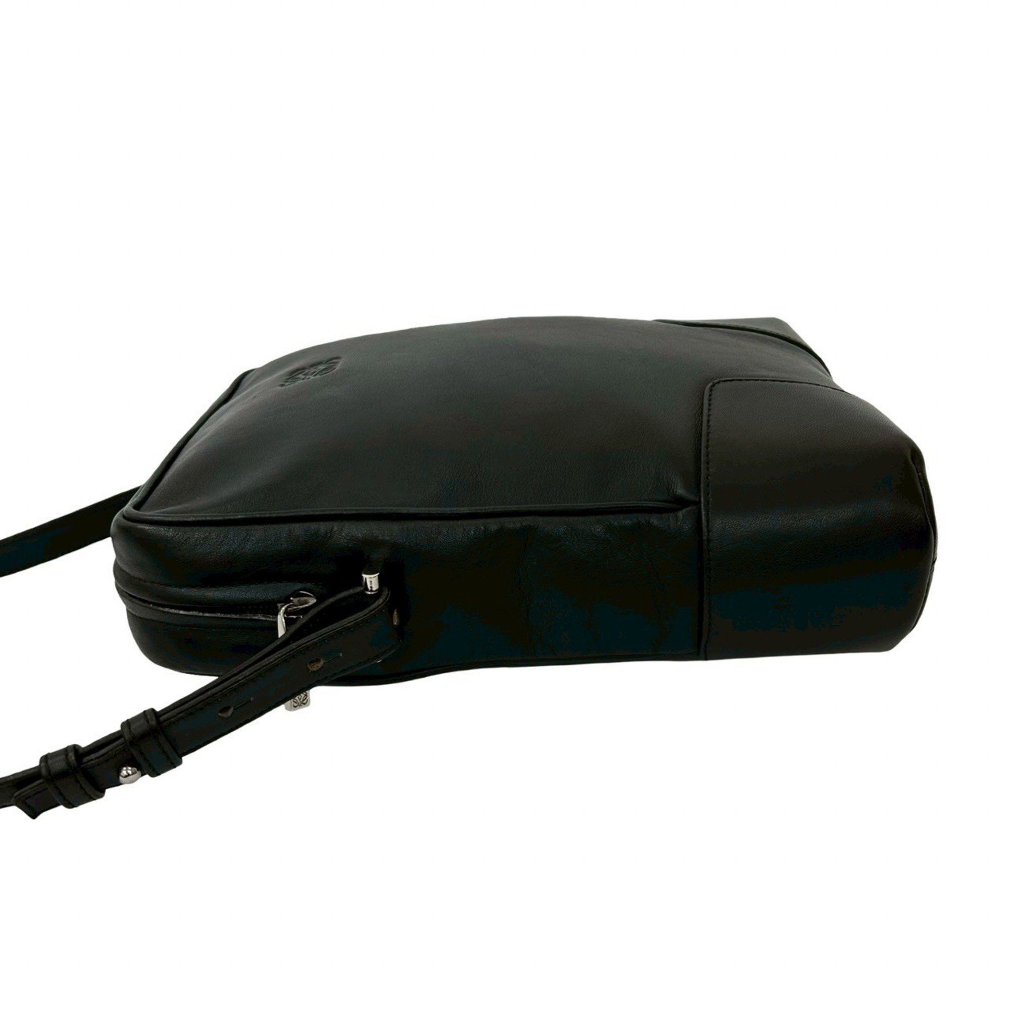 LOEWE Anagram Logo Leather Shoulder Bag, Pochette, Sacoche 