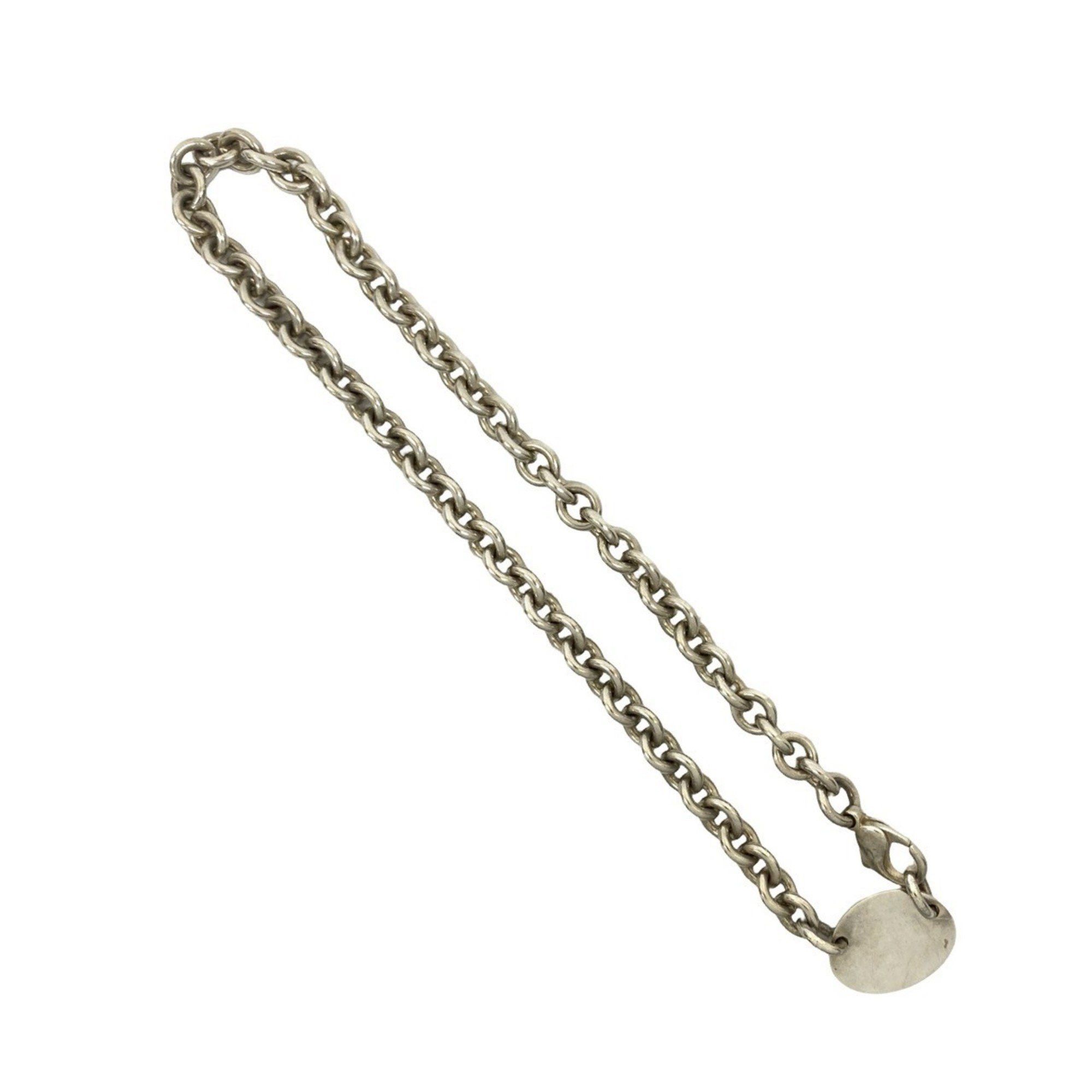 Tiffany & Co. TIFFANY & Co. Tiffany Return to Oval Necklace, 925 Sterling Silver, Chain Choker Pendant, 27518 Size ONE SIZE - 5 Thumbnail