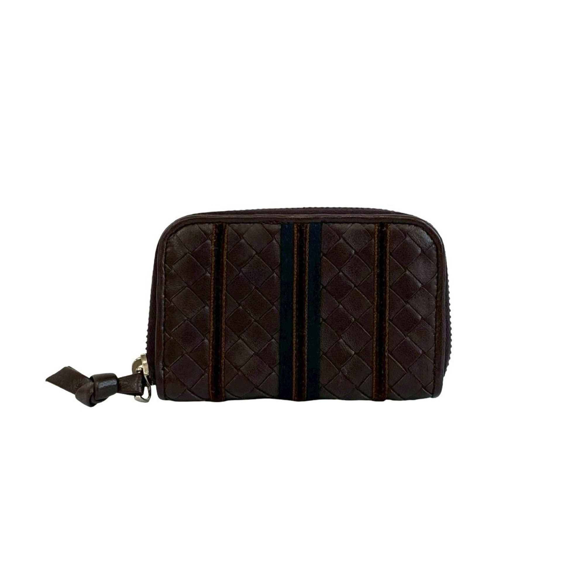 Bottega Veneta BOTTEGA VENETA Intrecciato Leather Round Zip Coin Case, Brown, 64864 Size ONE SIZE - 2 Thumbnail