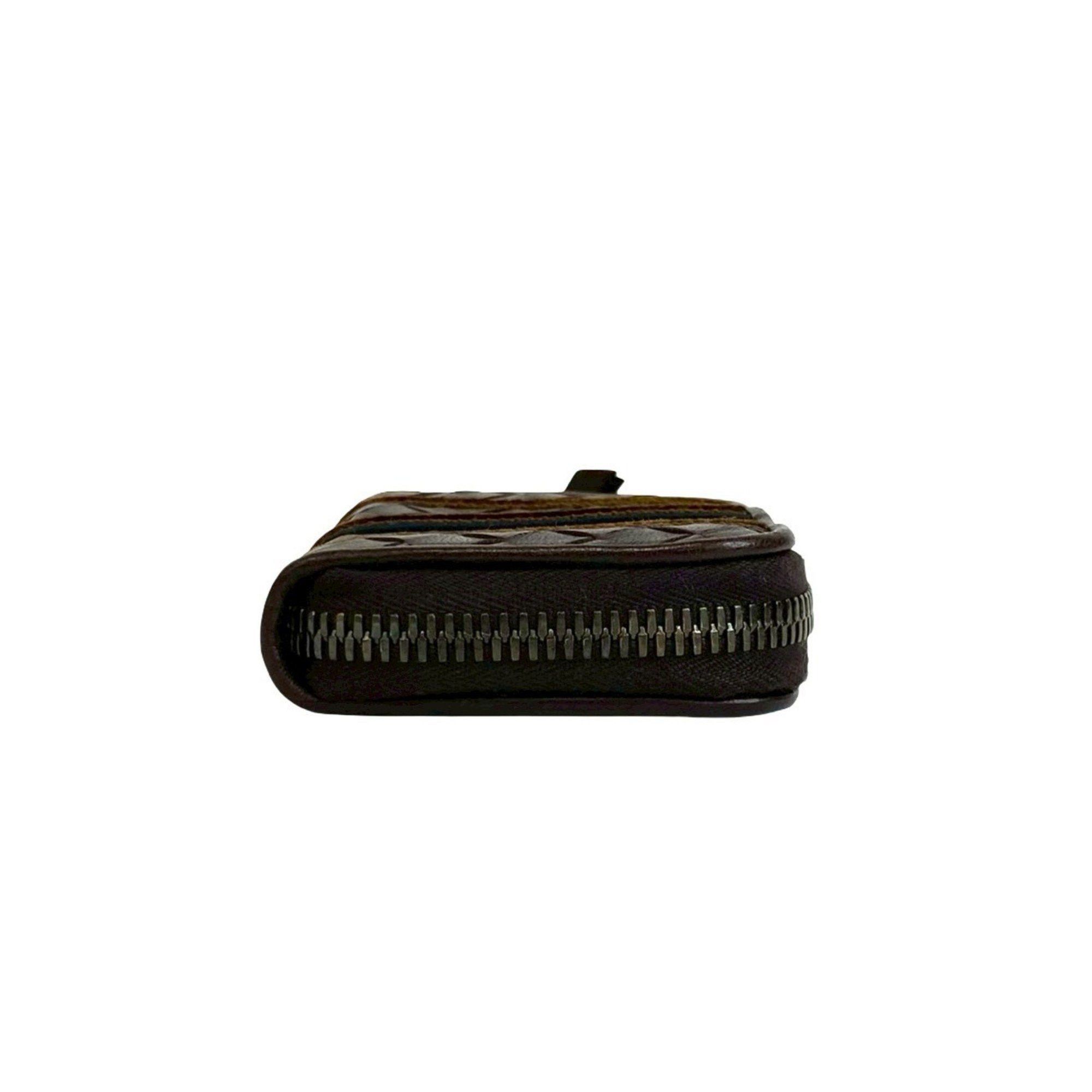 Bottega Veneta BOTTEGA VENETA Intrecciato Leather Round Zip Coin Case, Brown, 64864 Size ONE SIZE - 5 Thumbnail