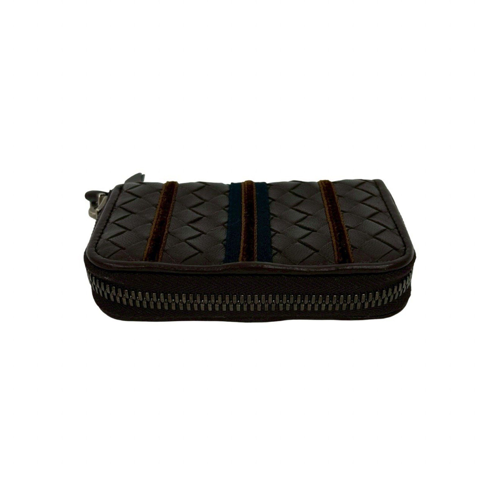 Bottega Veneta BOTTEGA VENETA Intrecciato Leather Round Zip Coin Case, Brown, 64864 Size ONE SIZE - 3 Thumbnail