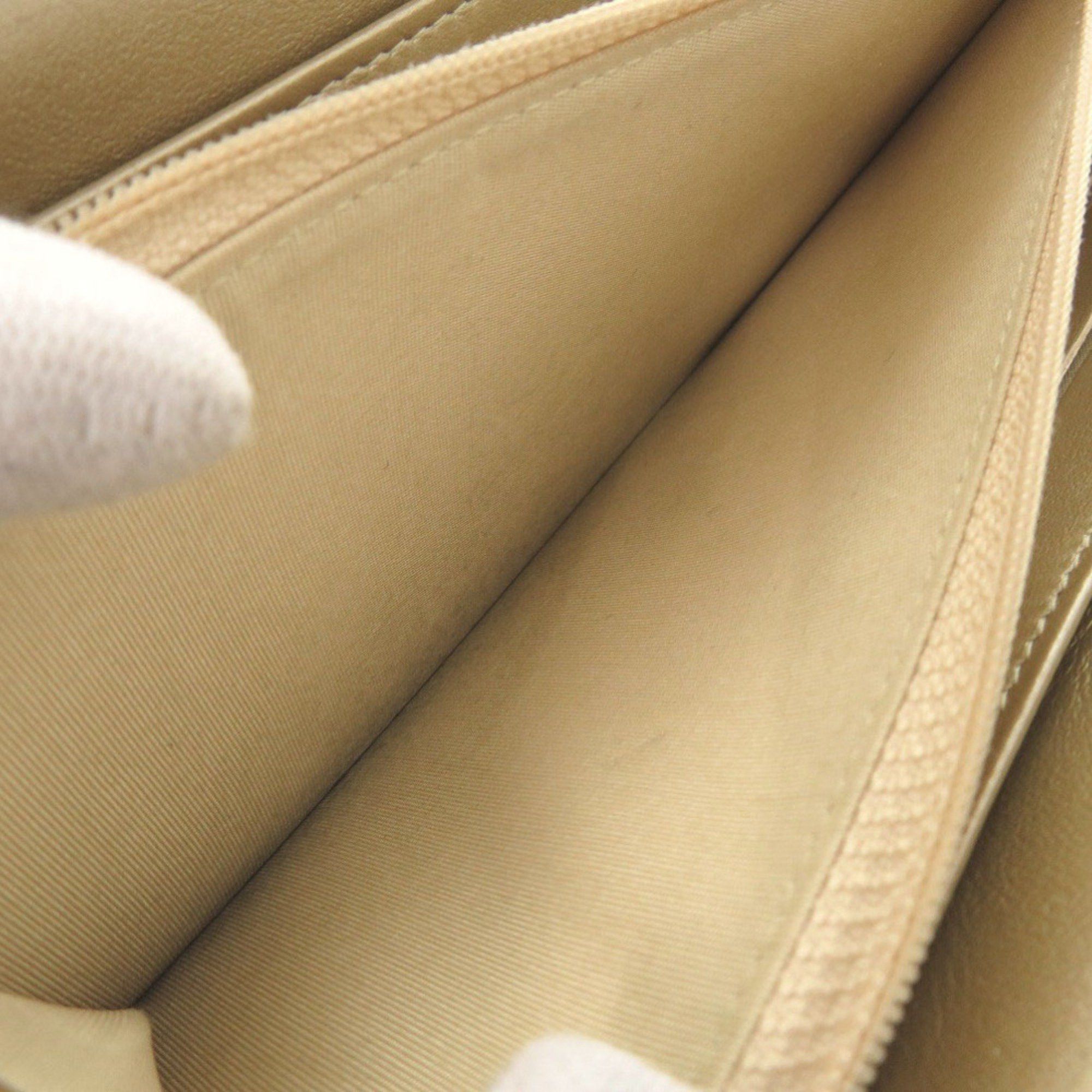 Chanel Star Embossed Leather Gold Long Wallet 0074 CHANEL