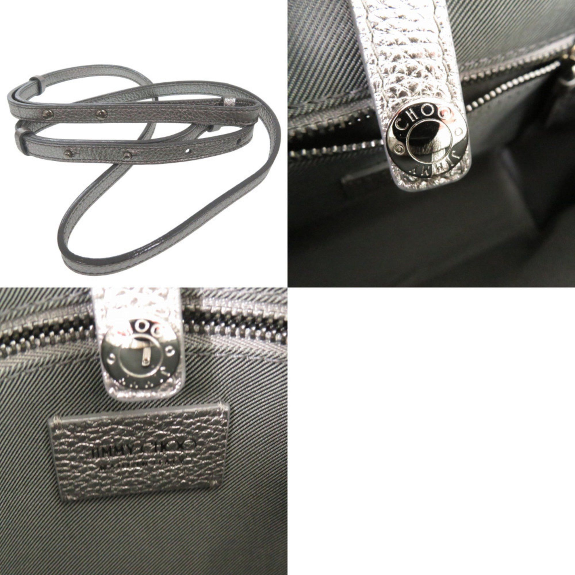 Jimmy Choo Jimmy Choo 2-way Mini Pegasi Star Stud Handbag in Silver Leather (0700) Size ONE SIZE - 10 Thumbnail