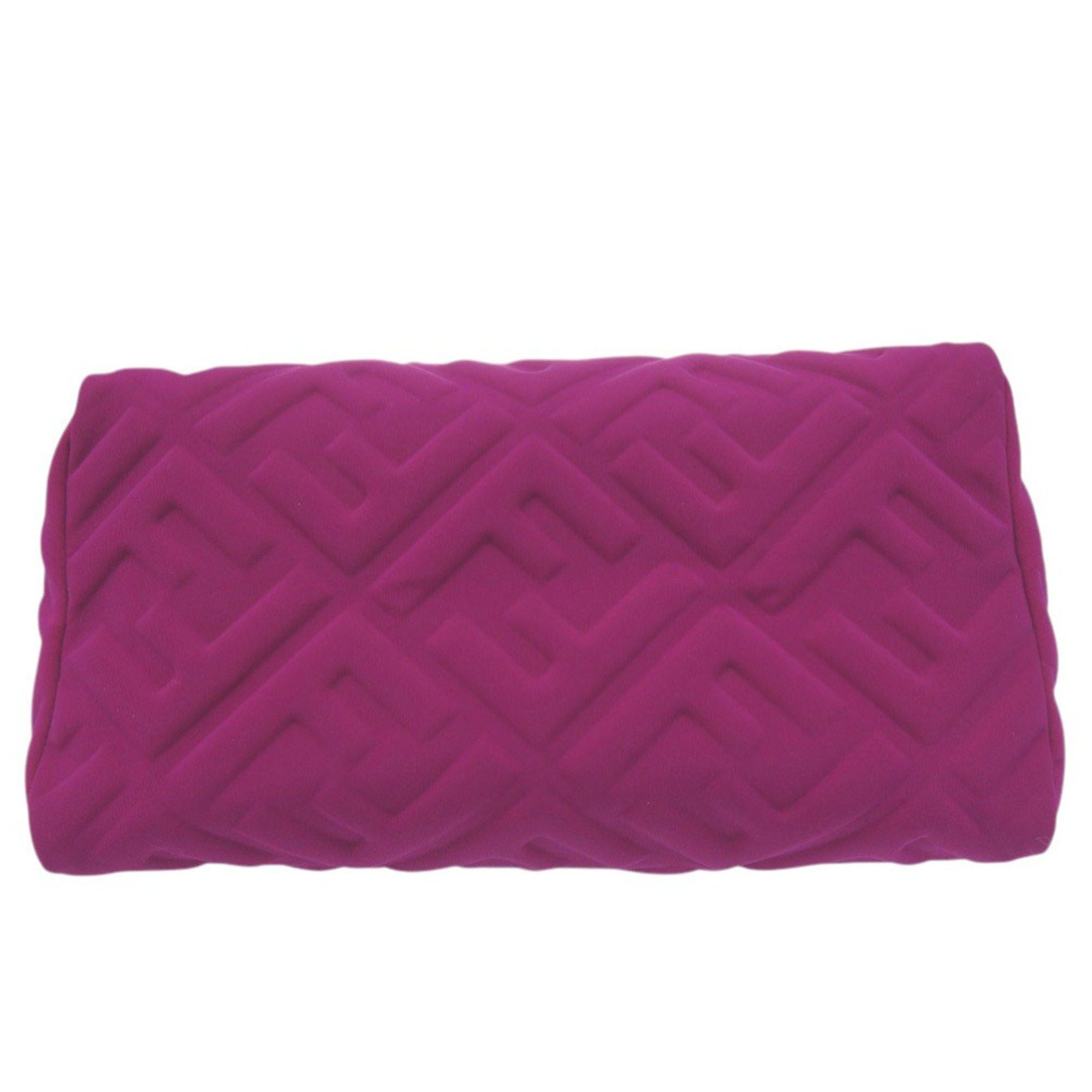 Fendi Like new Fendi Beauty Pouch with FF logo and Zucca pattern, 8N0171, Polyamide, Purple, 0677, FENDI Size ONE SIZE - 3 Thumbnail