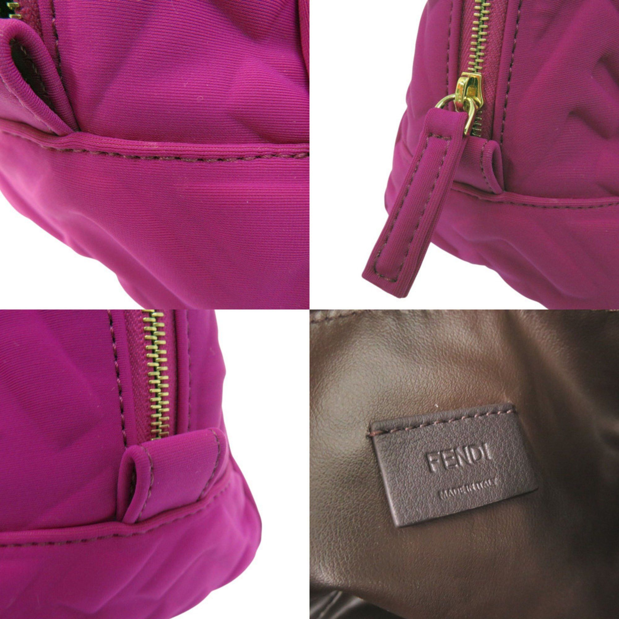 Fendi Like new Fendi Beauty Pouch with FF logo and Zucca pattern, 8N0171, Polyamide, Purple, 0677, FENDI Size ONE SIZE - 10 Thumbnail