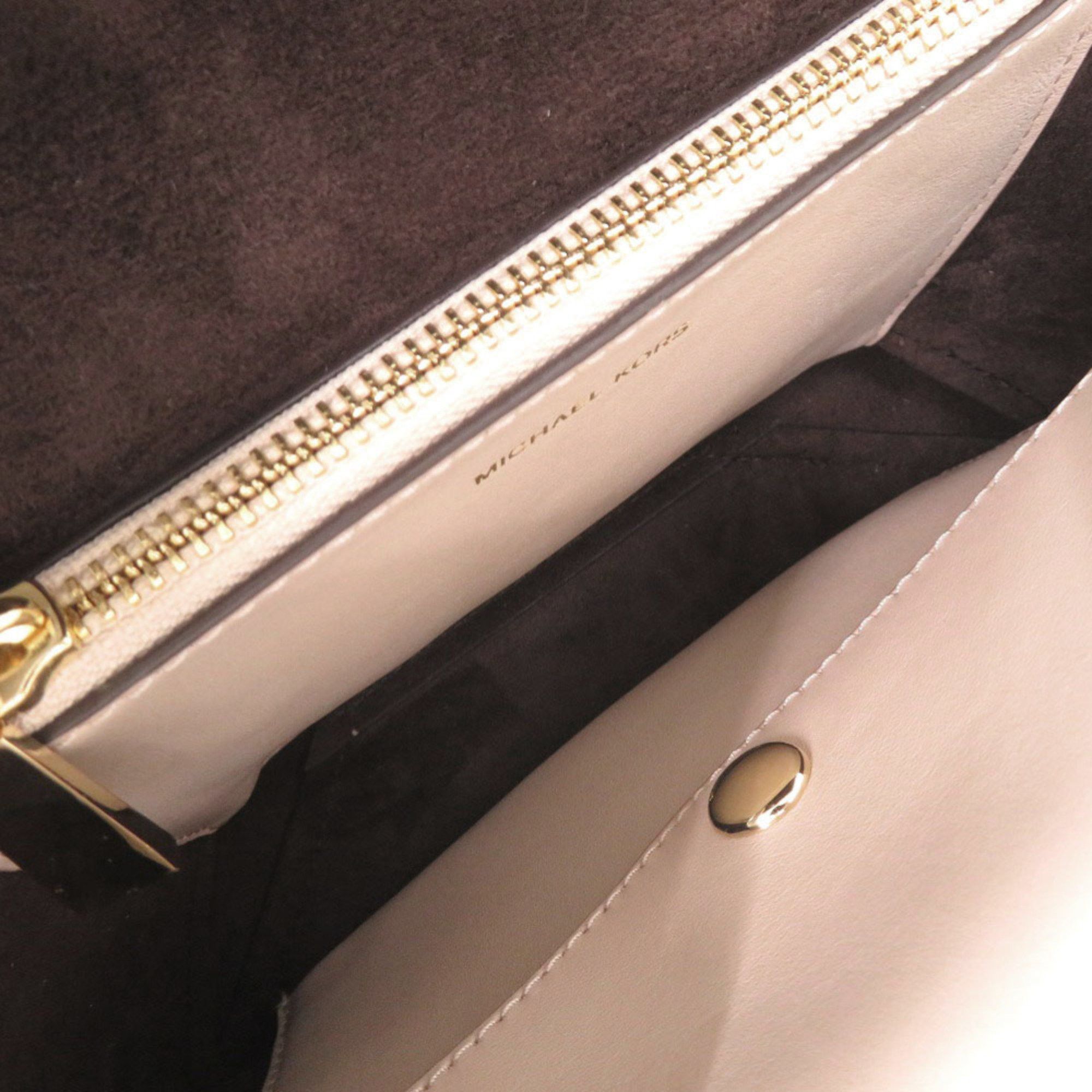 Michael Kors Unused Michael Kors CeCe MK Signature PVC Coated Canvas Brown/Pink 2-Way Shoulder Bag 1478 Size ONE SIZE - 6 Thumbnail