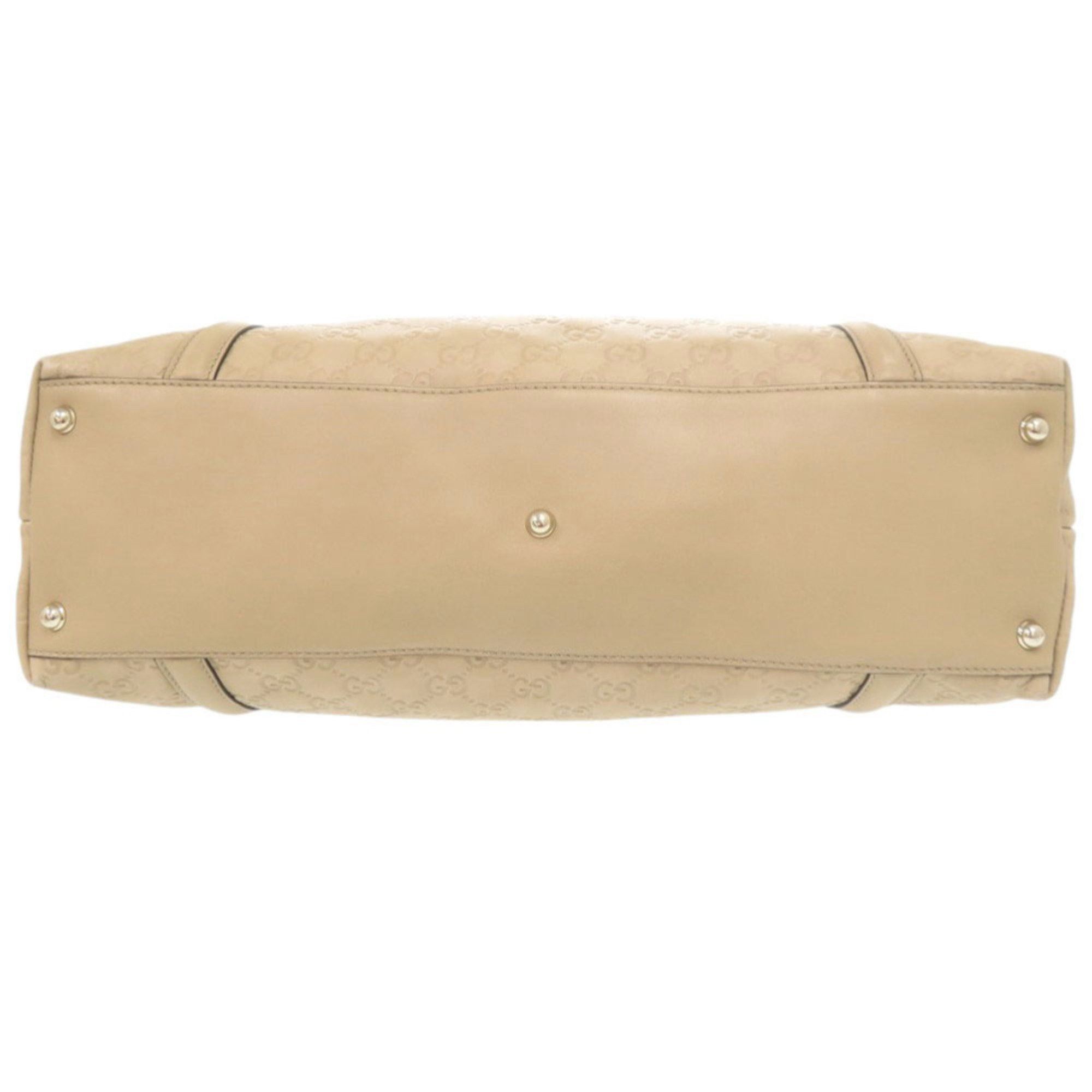 Gucci Gucci Guccissima GG logo 162094 leather beige tote bag handbag 0245 GUCCI Size ONE SIZE - 3 Thumbnail
