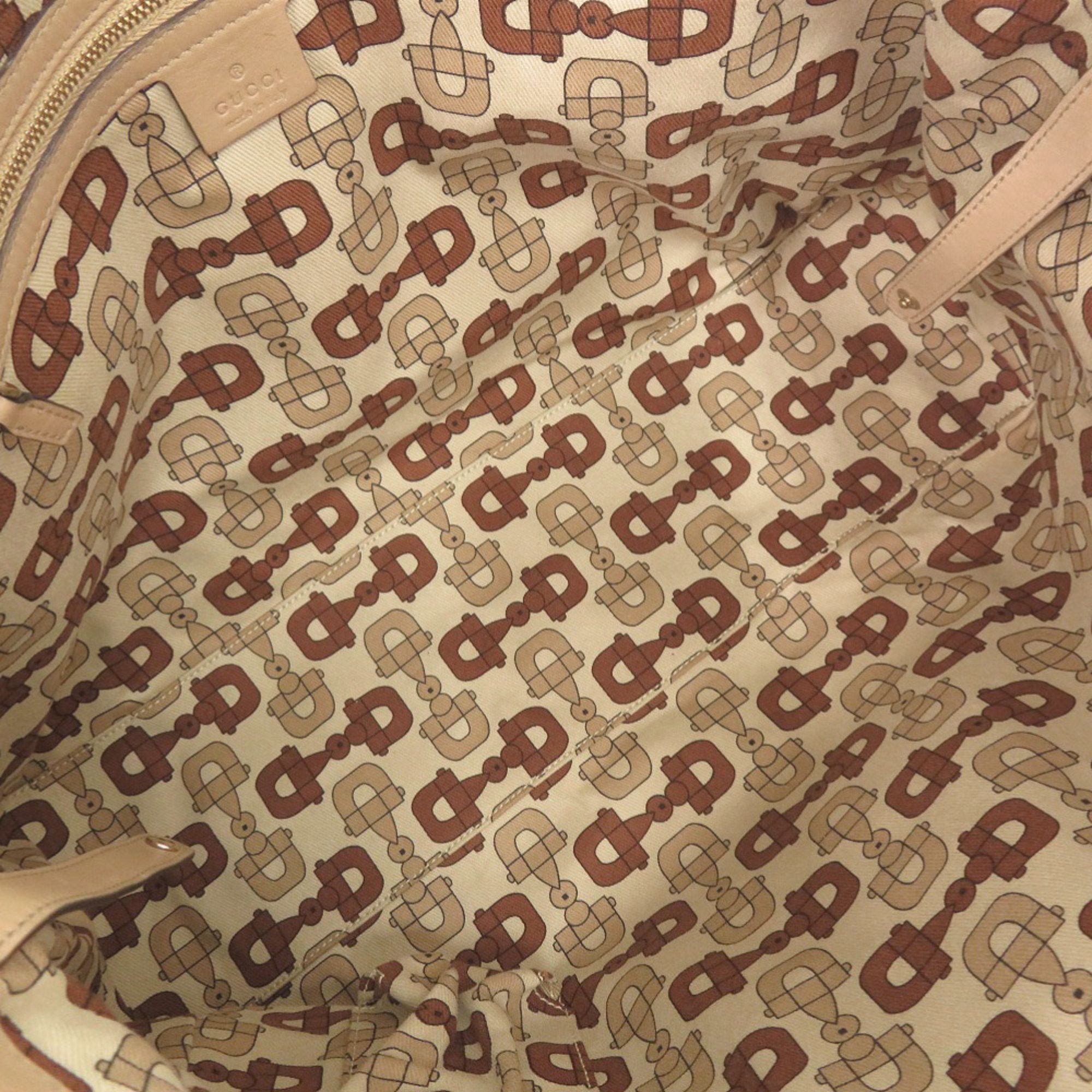 Gucci Gucci Guccissima GG logo 162094 leather beige tote bag handbag 0245 GUCCI Size ONE SIZE - 6 Thumbnail