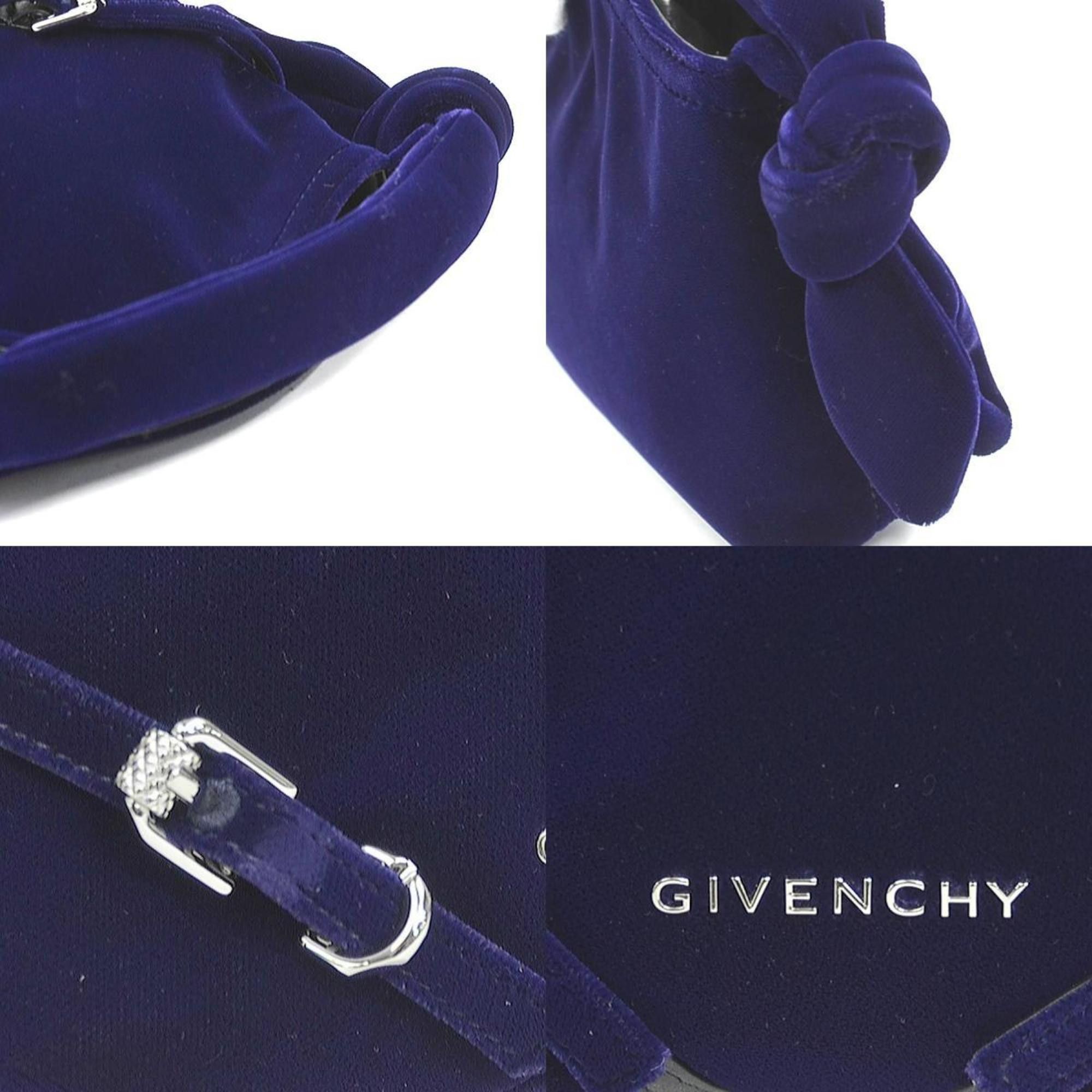 Givenchy Givenchy Nano Voile Velvet Handbag in Navy, Women's, h31679g Size ONE SIZE - 4 Thumbnail