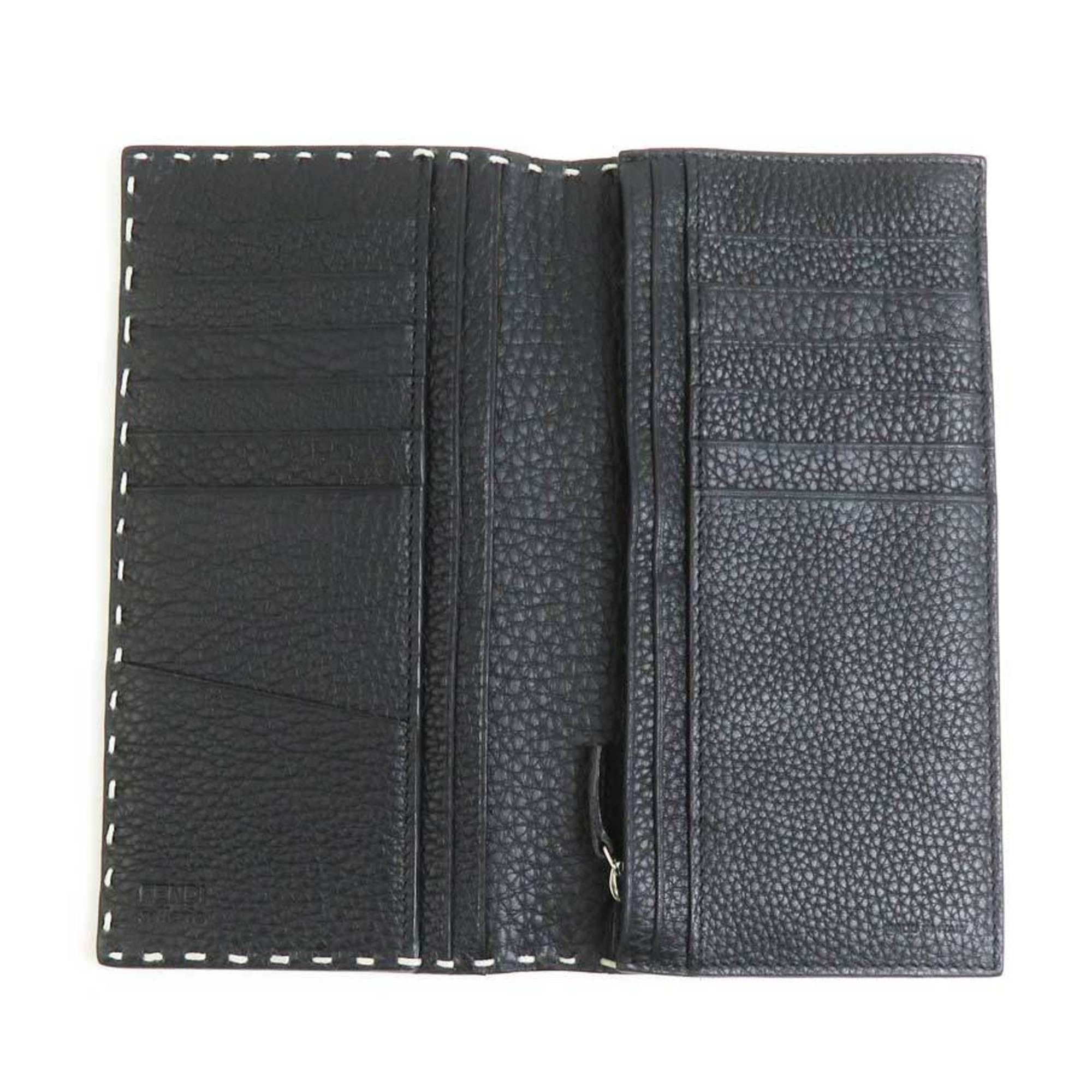 Fendi Fendi Bi-fold Long Wallet, Leather, Silver, Men's/Women's, 7M0186-74P, h31688a Size ONE SIZE - 3 Thumbnail