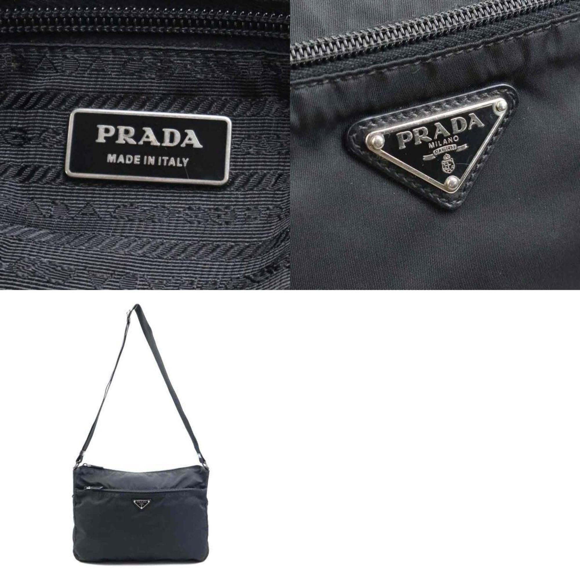 Prada Prada Shoulder Bag Nylon Black Men's Women's h31674a Size ONE SIZE - 5 Thumbnail