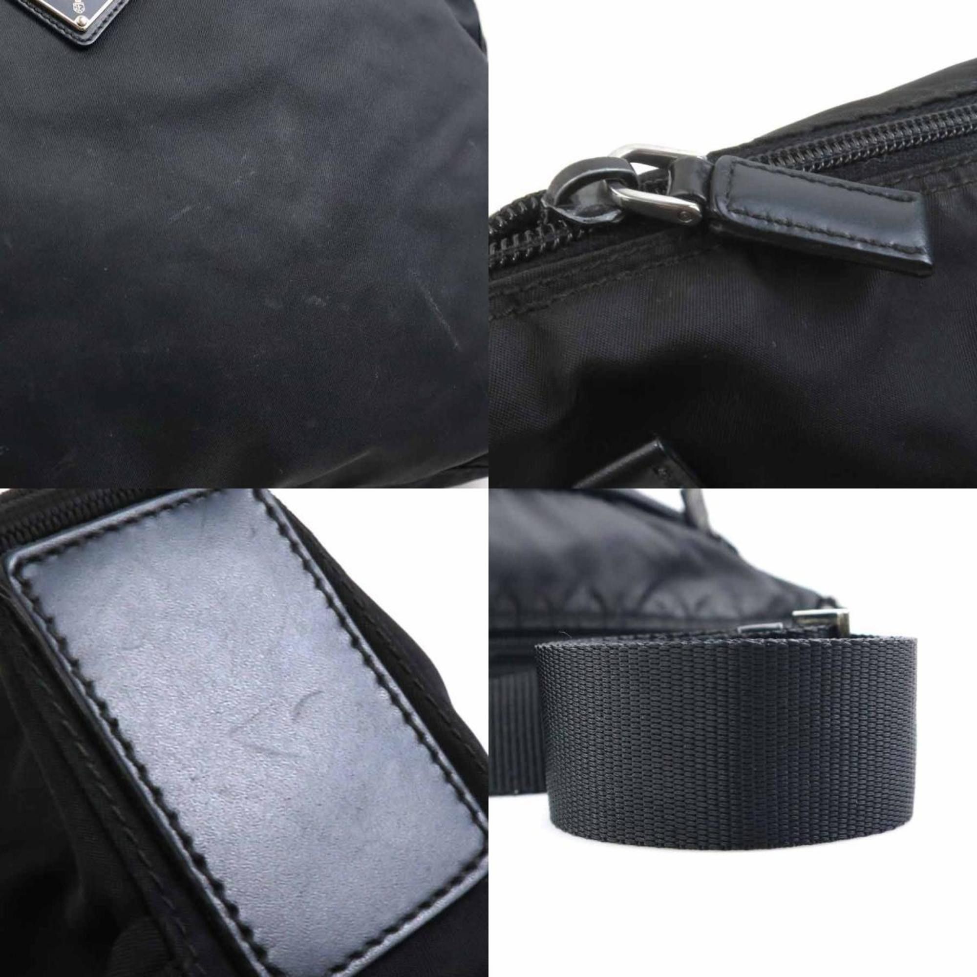 Prada Prada Shoulder Bag Nylon Black Men's Women's h31674a Size ONE SIZE - 4 Thumbnail