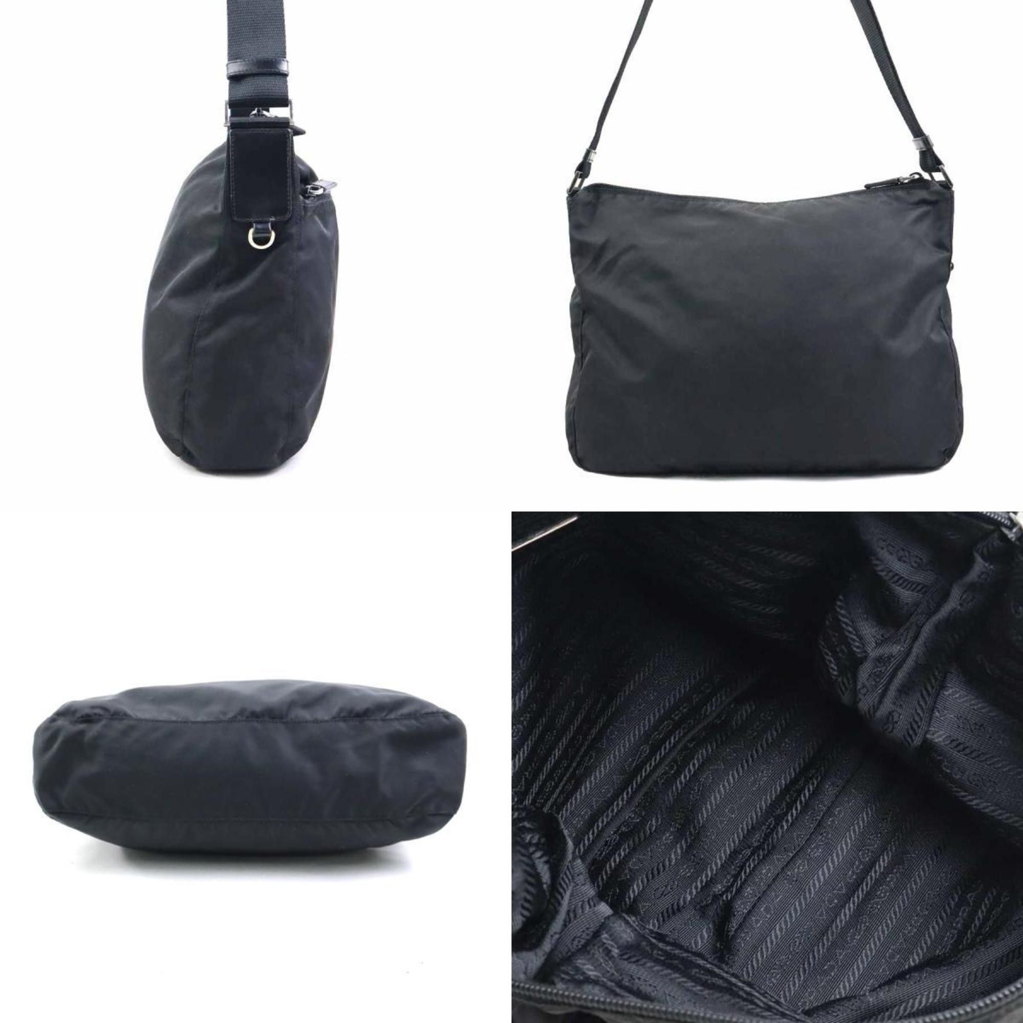 Prada Prada Shoulder Bag Nylon Black Men's Women's h31674a Size ONE SIZE - 2 Thumbnail