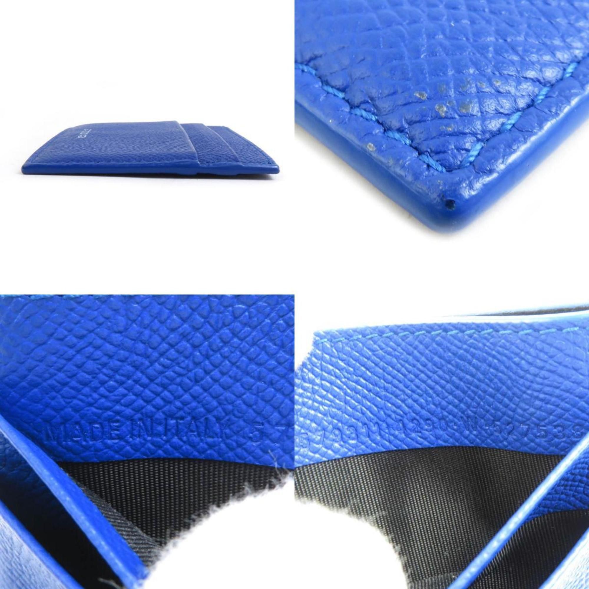 Balenciaga Balenciaga Business Card Case/Card Case Leather Blue Men's Women's h31689a Size ONE SIZE - 5 Thumbnail