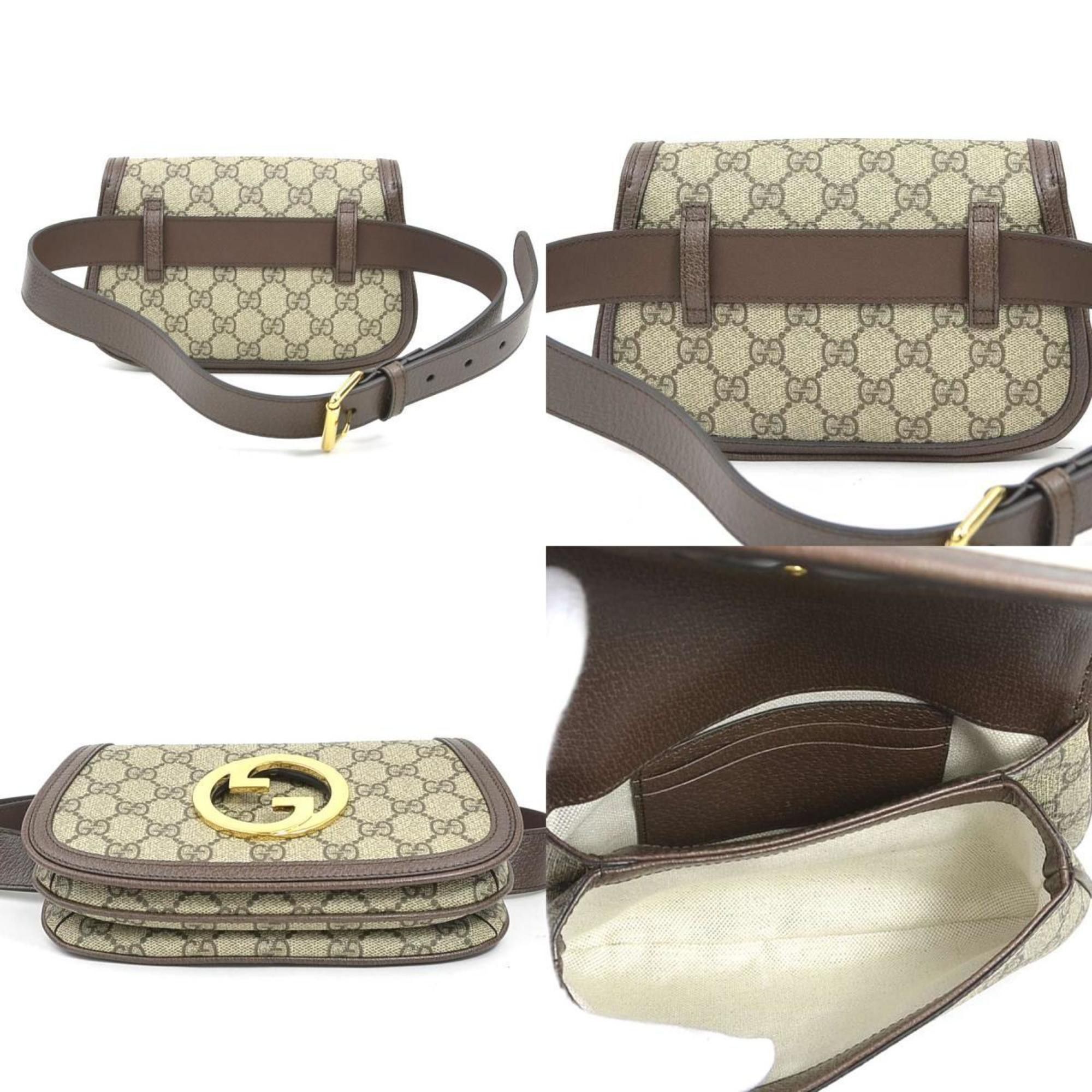Gucci Gucci Blondie waist bag/body bag in GG Supreme canvas, brown, for men and women, 703607 r10869a Size ONE SIZE - 3 Thumbnail