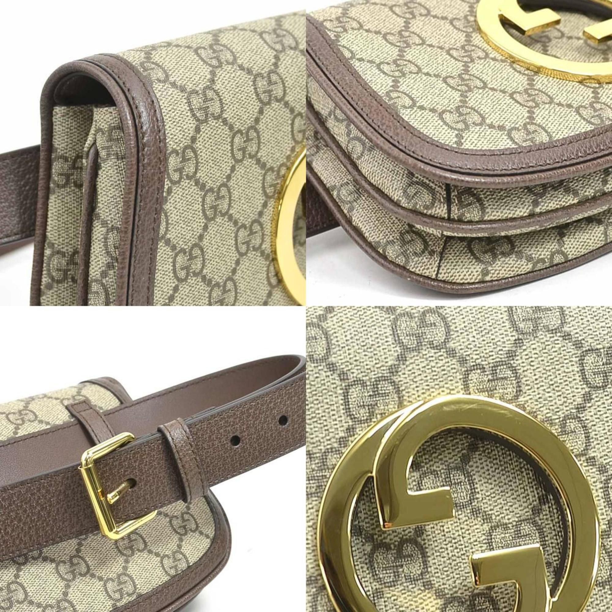 Gucci Gucci Blondie waist bag/body bag in GG Supreme canvas, brown, for men and women, 703607 r10869a Size ONE SIZE - 4 Thumbnail