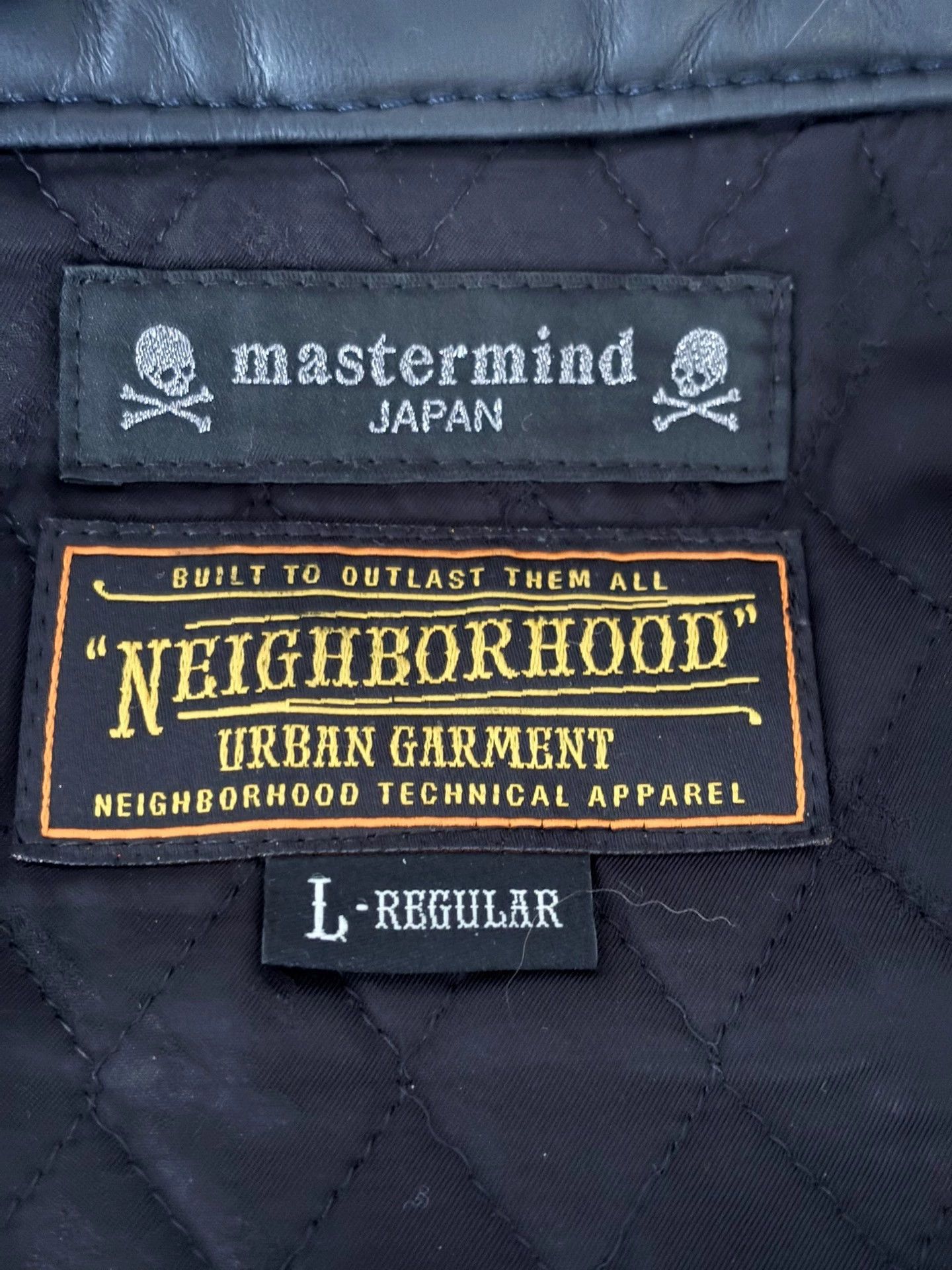 Neighborhood NEIGHBORHOOD x MMJ Leather Jacket Size US L / EU 52-54 / 3 - 8 Thumbnail