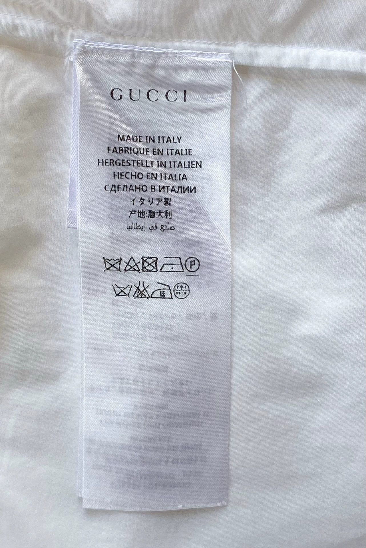 Gucci Gucci White Floral Embroidered Shirt Size US XL / EU 56 / 4 - 6 Thumbnail