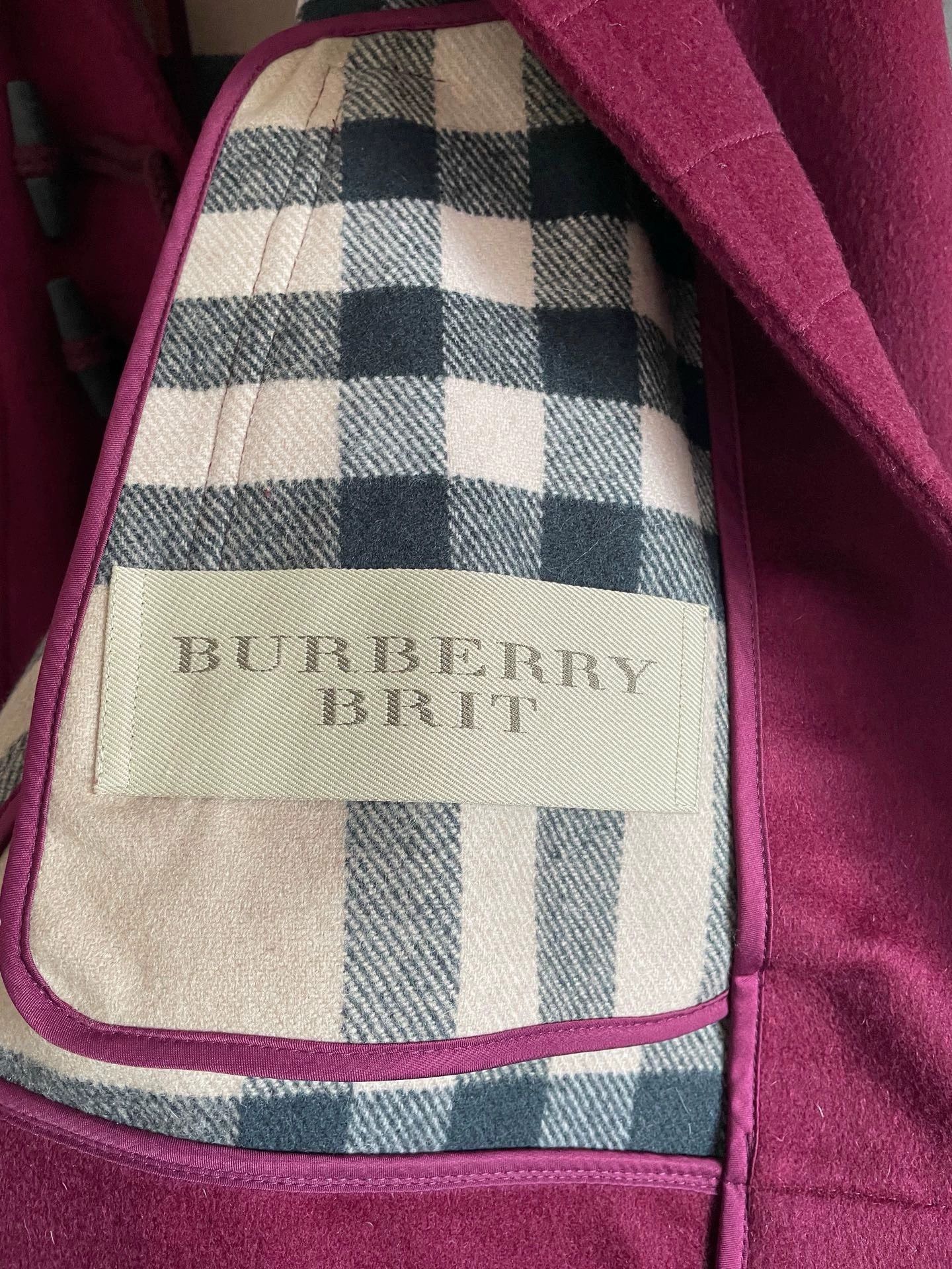 Burberry Burberry Wool Toggle Coat UK16 Red Size US XL / EU 56 / 4 - 3 Thumbnail