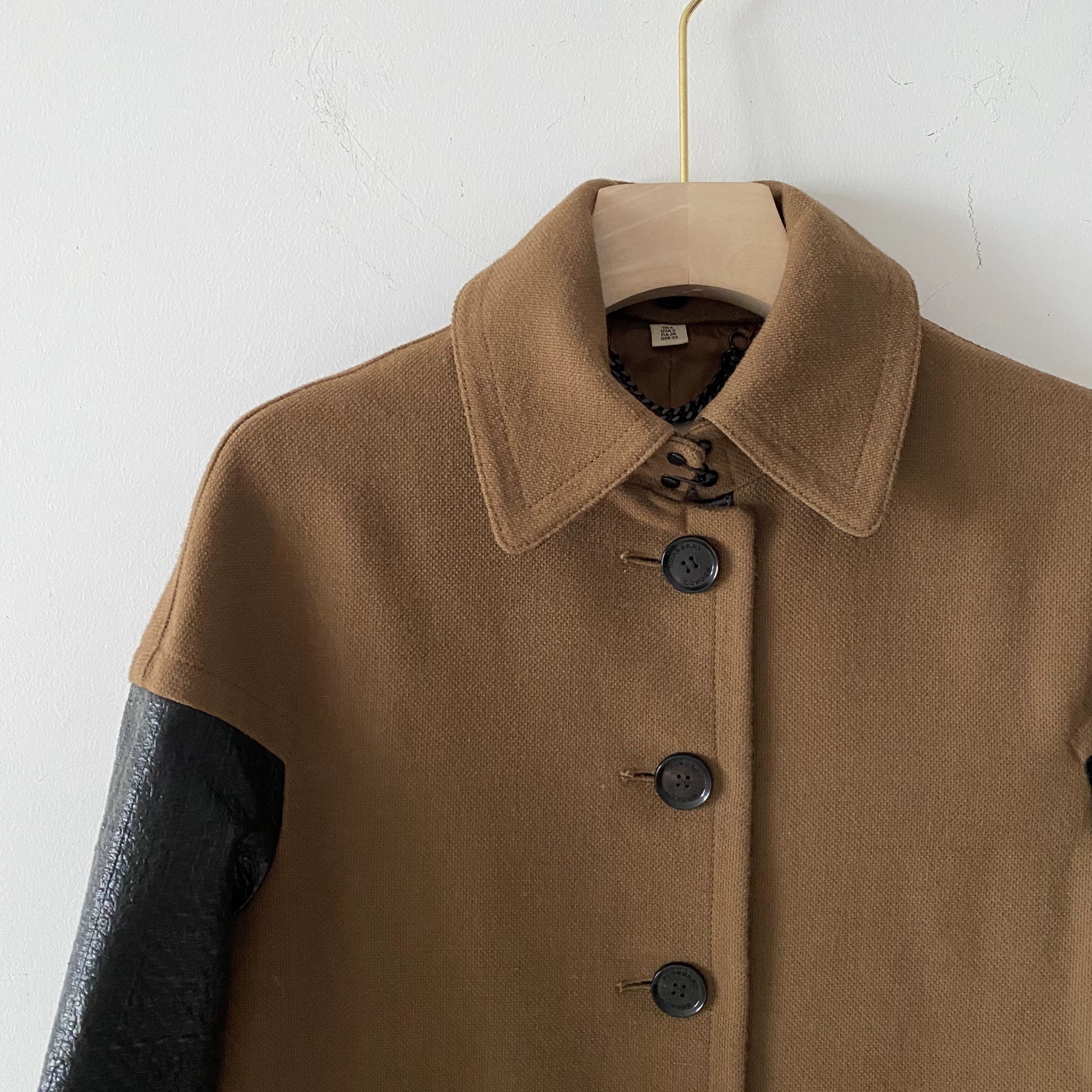 Burberry Burberry Colorblock Wool Coat Size US XS / EU 42 / 0 - 6 Thumbnail