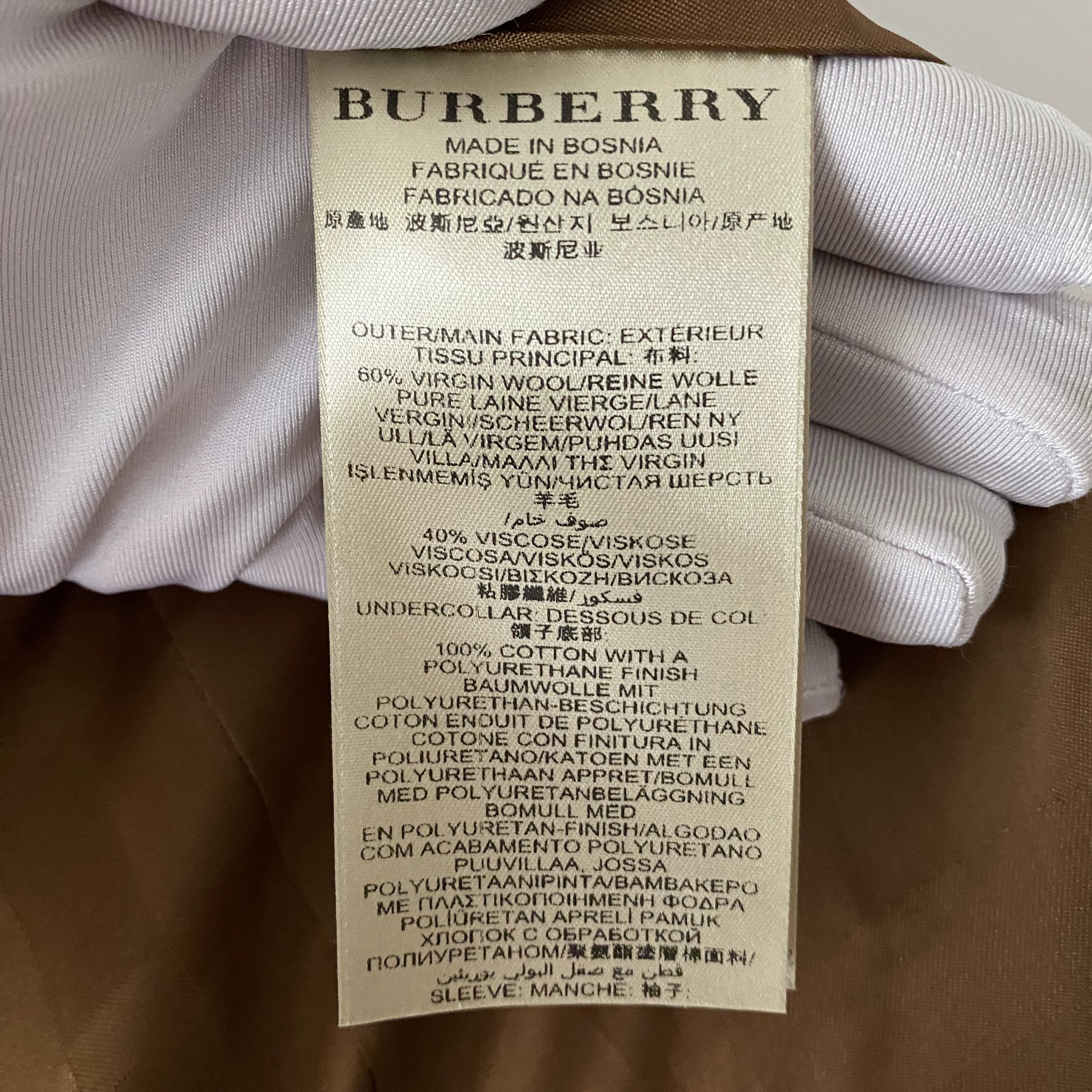Burberry Burberry Colorblock Wool Coat Size US XS / EU 42 / 0 - 4 Thumbnail