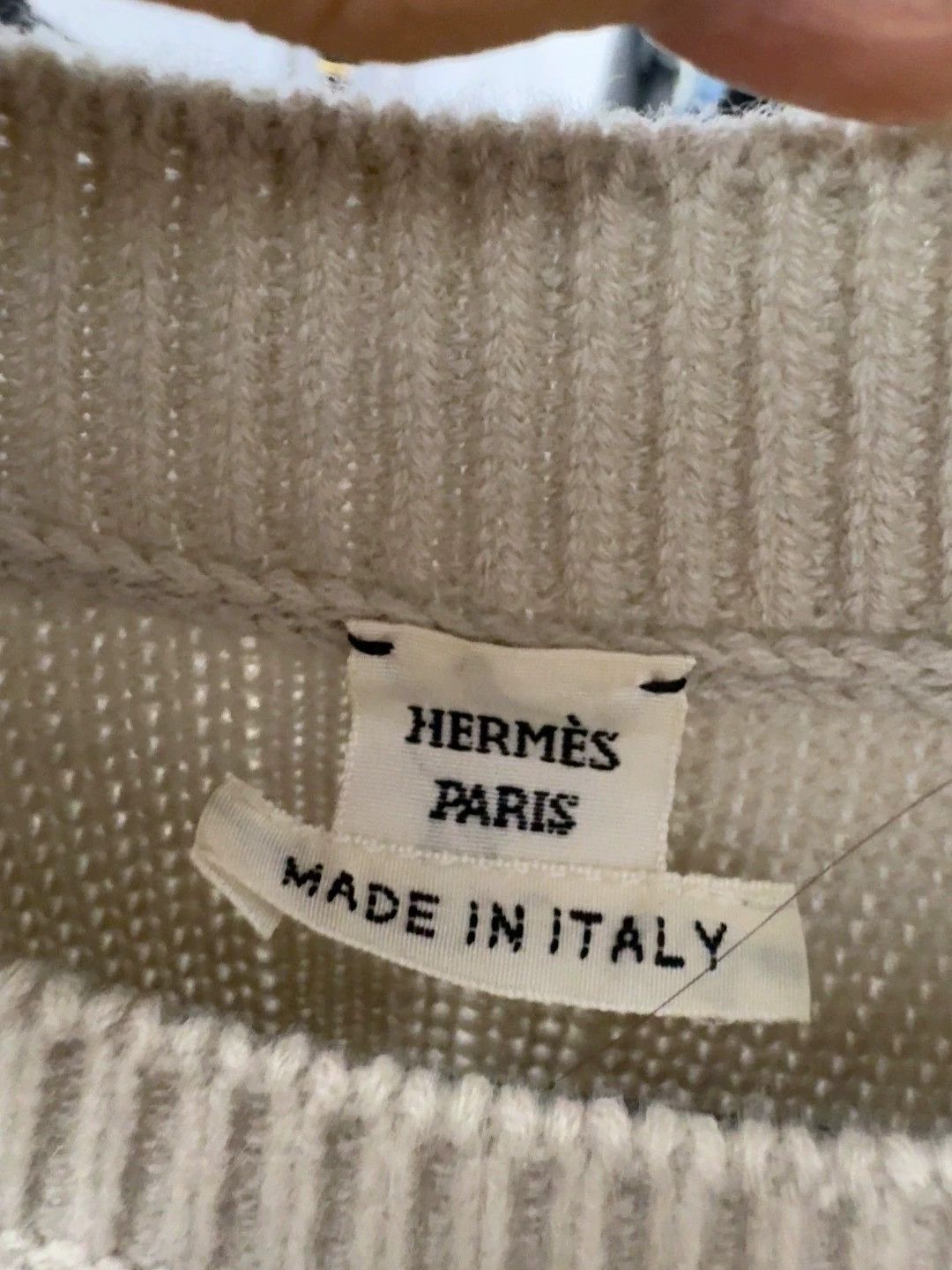 Hermes Hermes Beige Knit Sweater Size US S / EU 44-46 / 1 - 2 Thumbnail