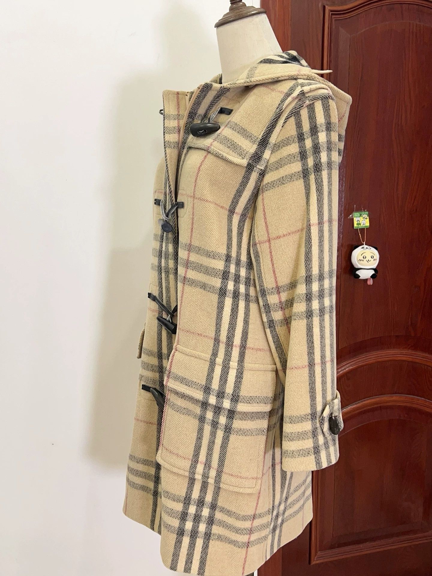 Burberry Burberry Vintage Plaid Wool Duffle Coat Size US M / EU 48-50 / 2 - 5 Thumbnail