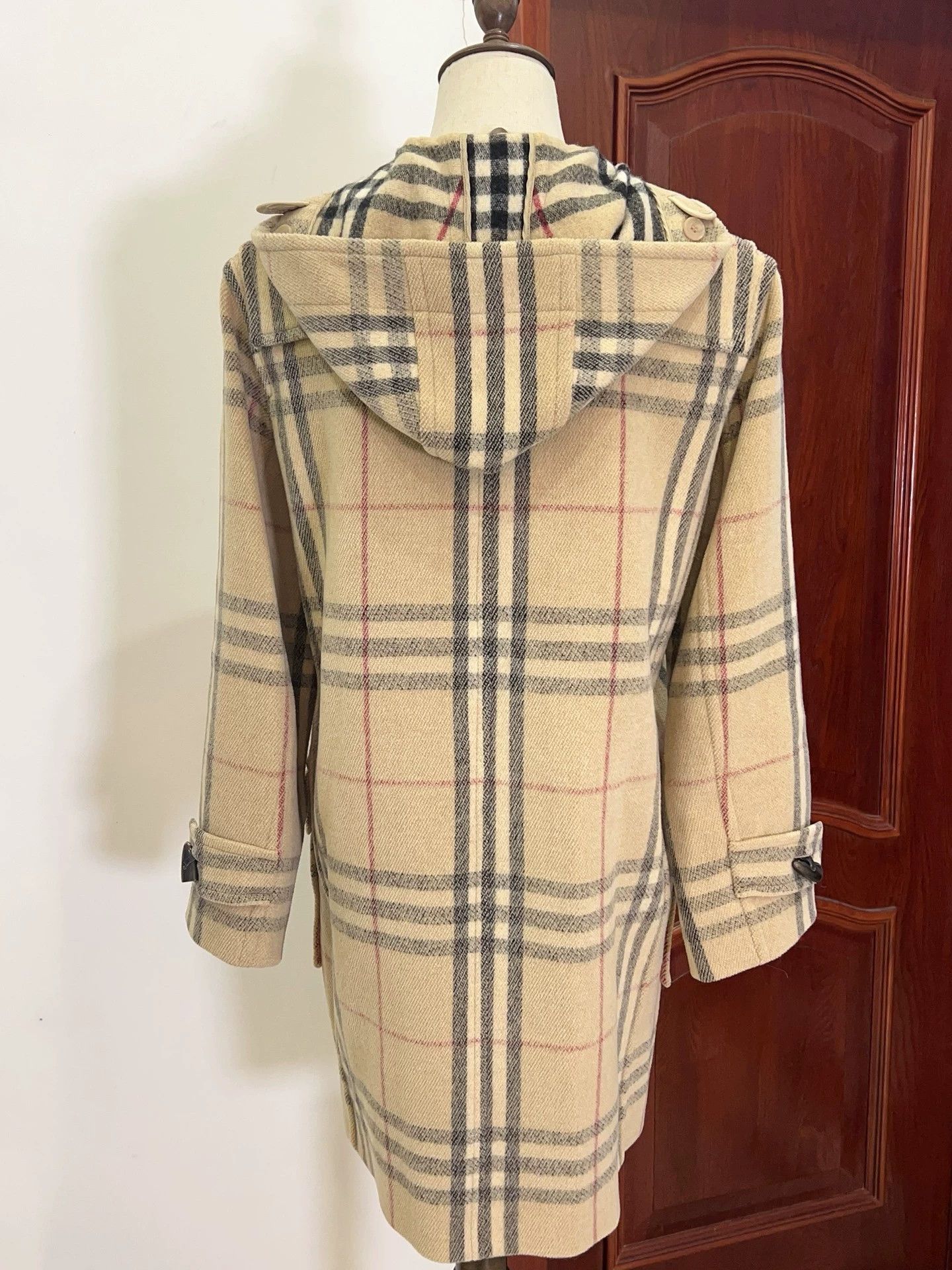 Burberry Burberry Vintage Plaid Wool Duffle Coat Size US M / EU 48-50 / 2 - 3 Thumbnail