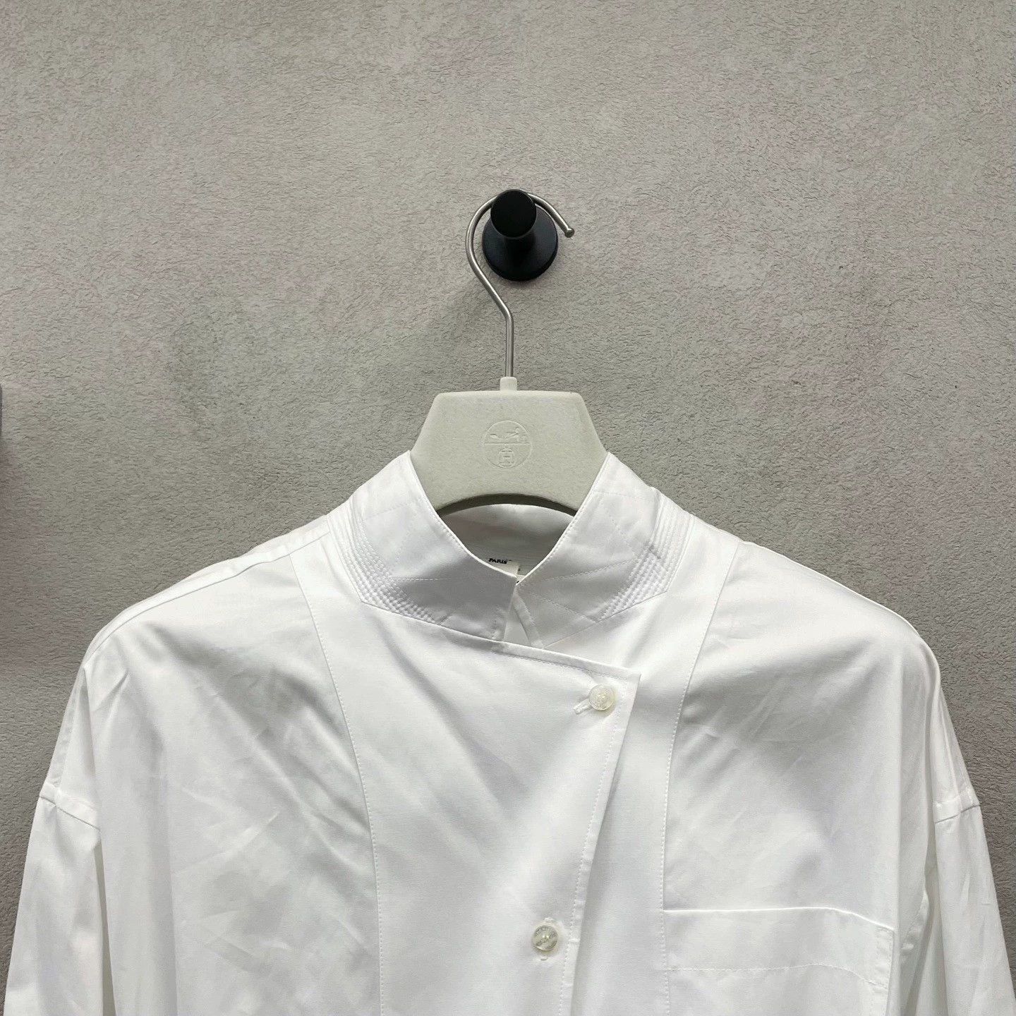 Hermes Hermes White Stand Collar Shirt Size US S / EU 44-46 / 1 - 5 Thumbnail