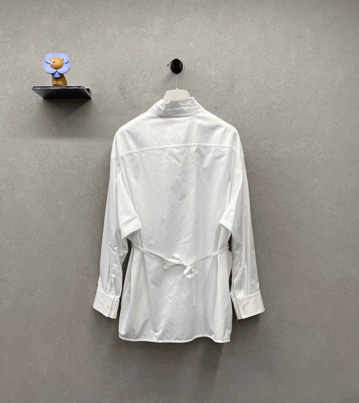 Hermes Hermes White Stand Collar Shirt Size US S / EU 44-46 / 1 - 3 Thumbnail