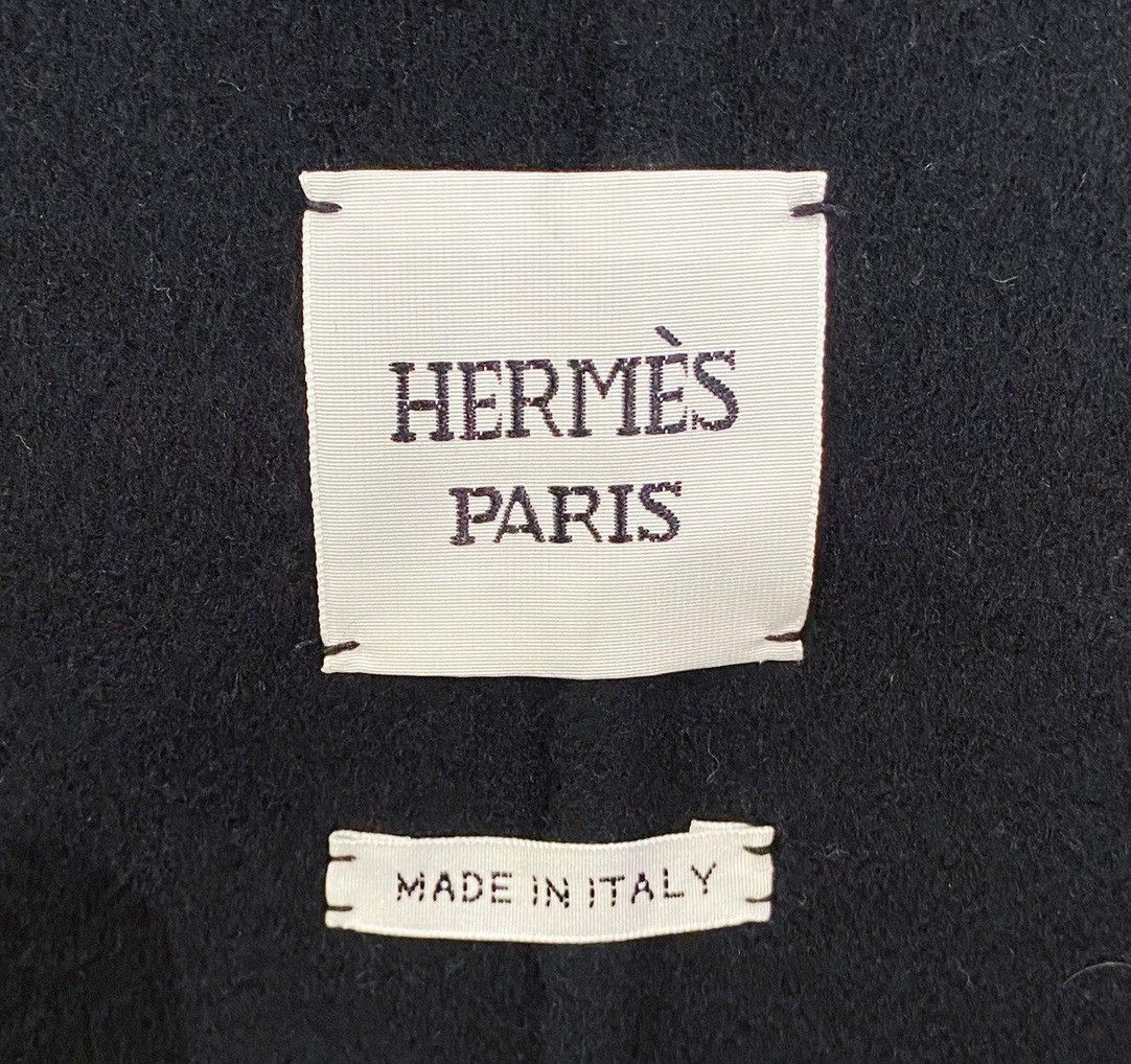 Hermes Hermès Black Cashmere Tie Coat Size US XS / EU 42 / 0 - 5 Thumbnail