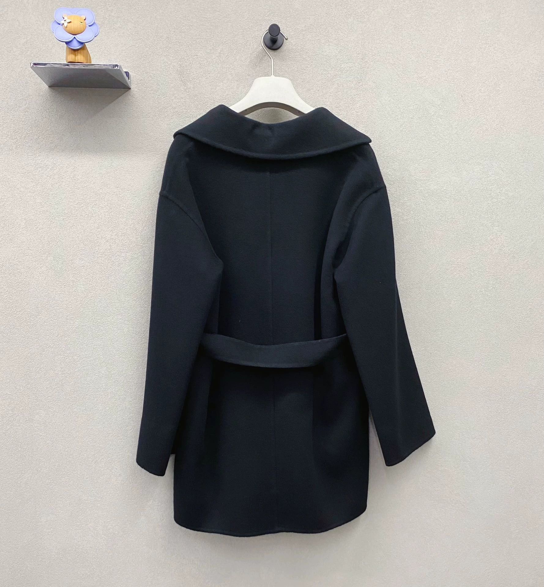 Hermes Hermès Black Cashmere Tie Coat Size US XS / EU 42 / 0 - 2 Thumbnail