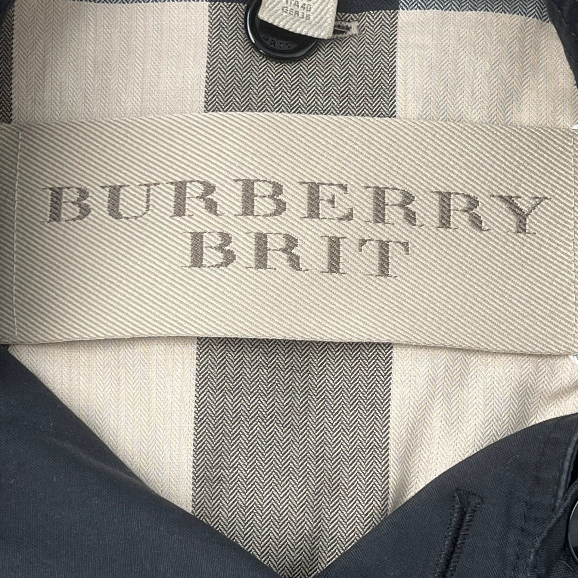Burberry Burberry Brit Black Trench Coat Size US M / EU 48-50 / 2 - 7 Thumbnail