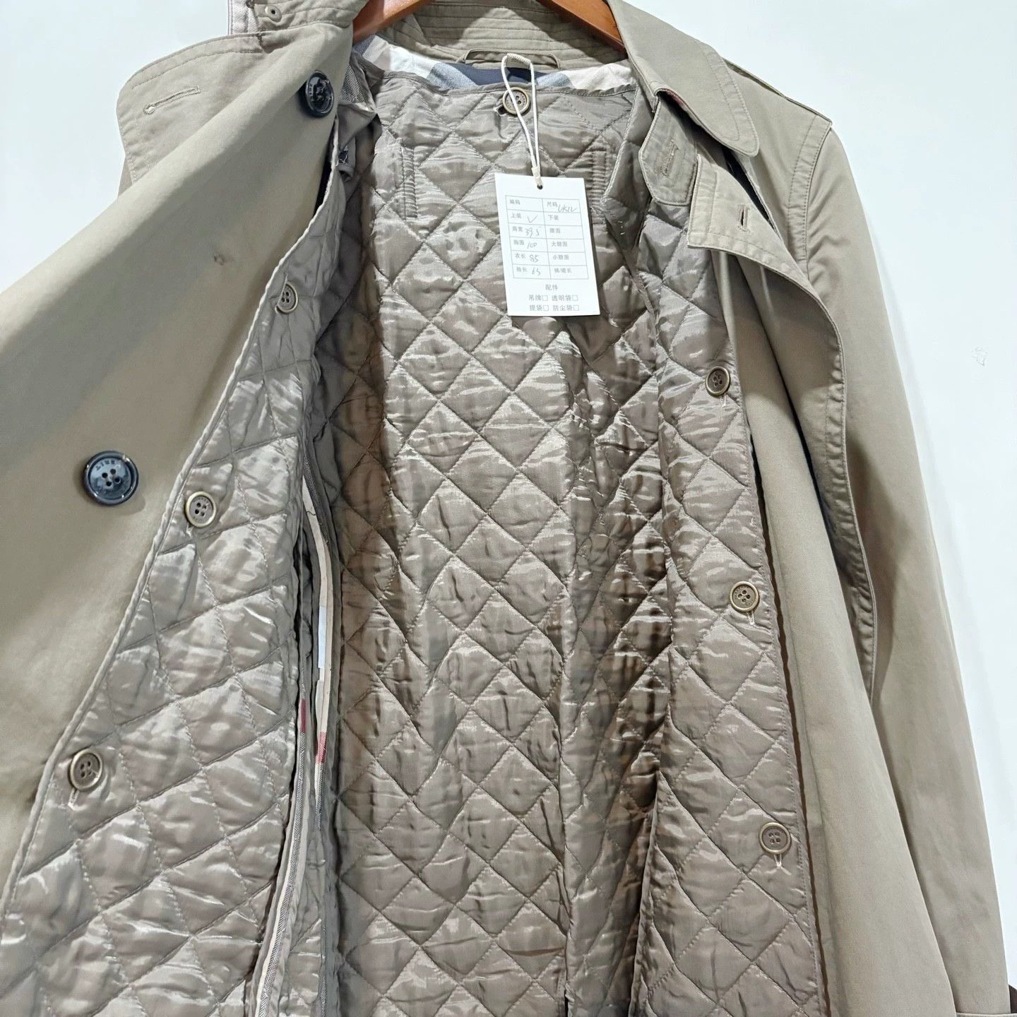Burberry Burberry Collar Check Trench Coat Set Size US XL / EU 56 / 4 - 3 Thumbnail