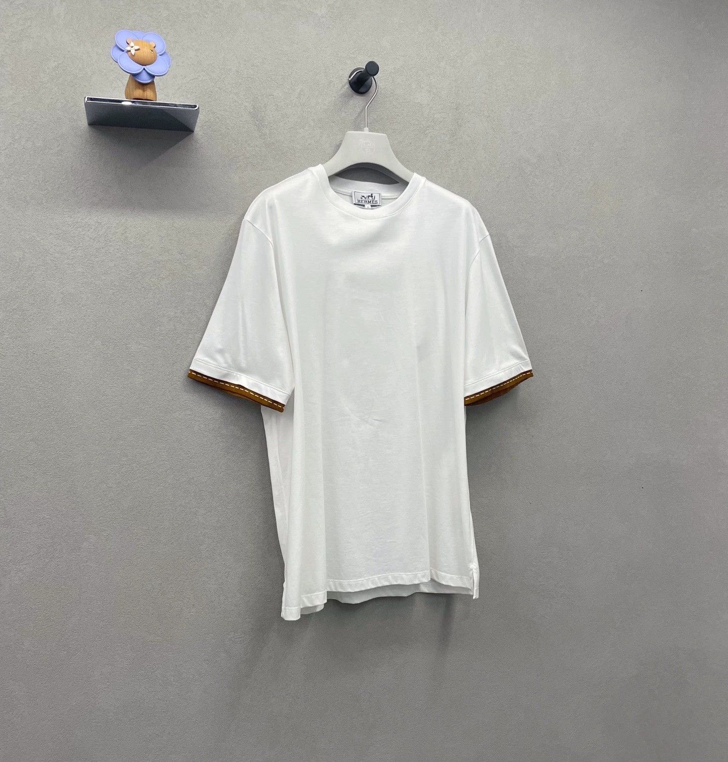 Hermes HERMES FW21 Striped Trim Short Sleeve Tee Size US L / EU 52-54 / 3 - 2 Thumbnail
