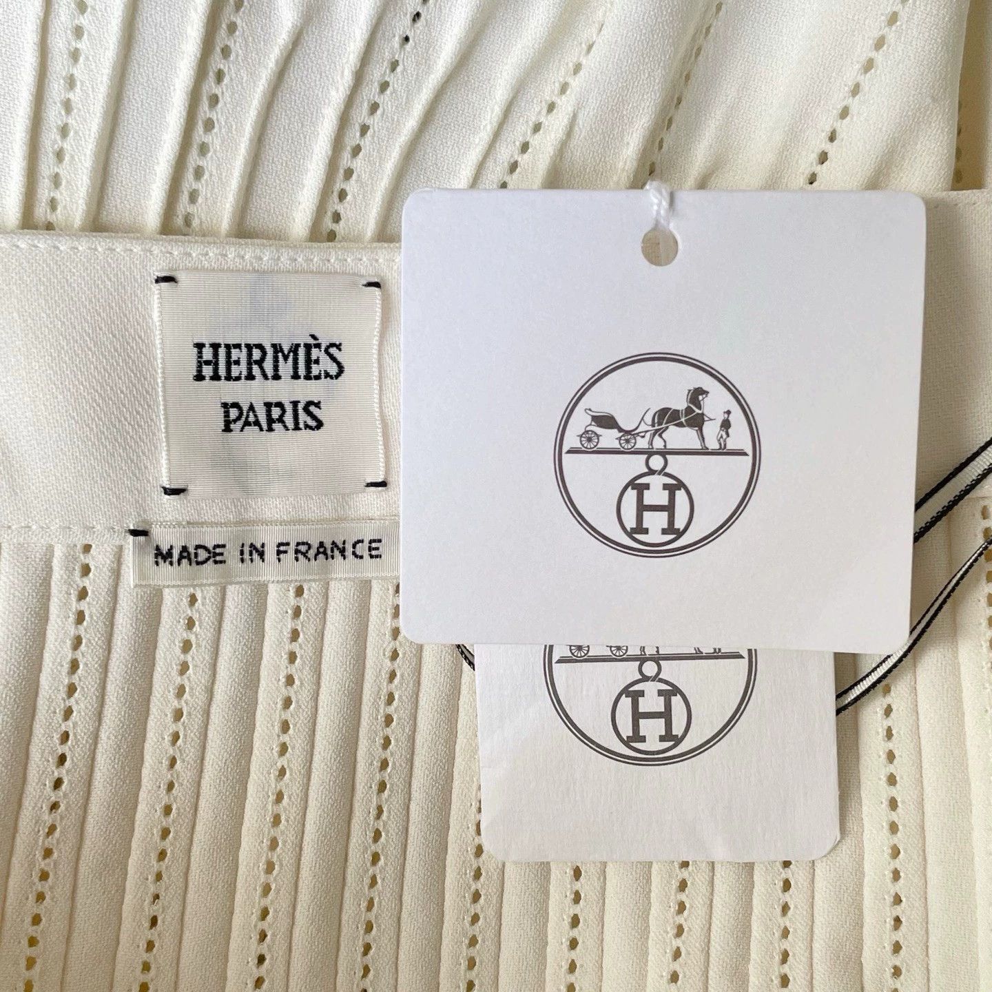 Hermes Hermes Beige High-Waist A-Line Skirt Size US 34 / EU 50 - 5 Thumbnail