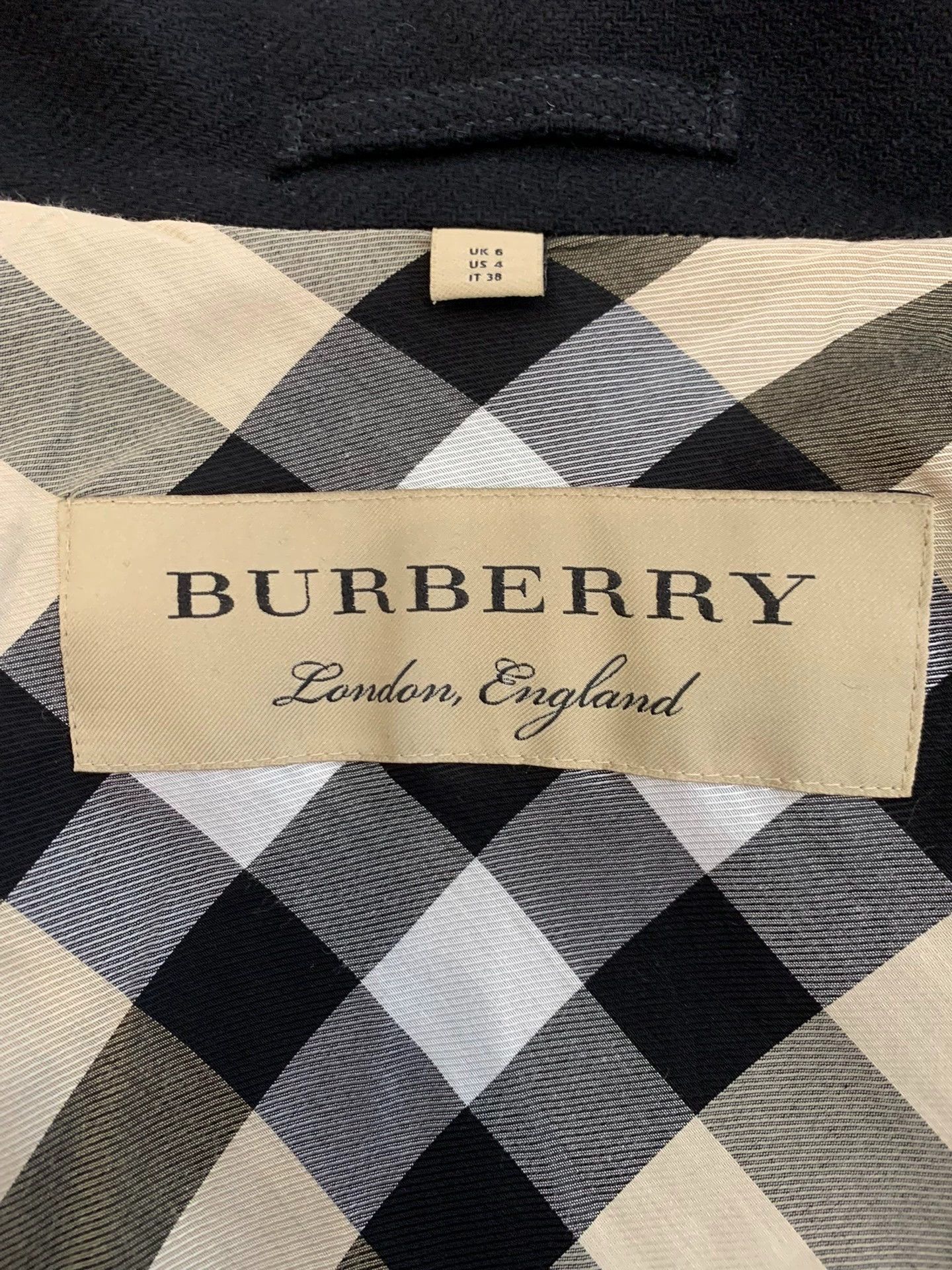 Burberry Burberry Black Wool Trench Coat Women Size US M / EU 48-50 / 2 - 6 Thumbnail