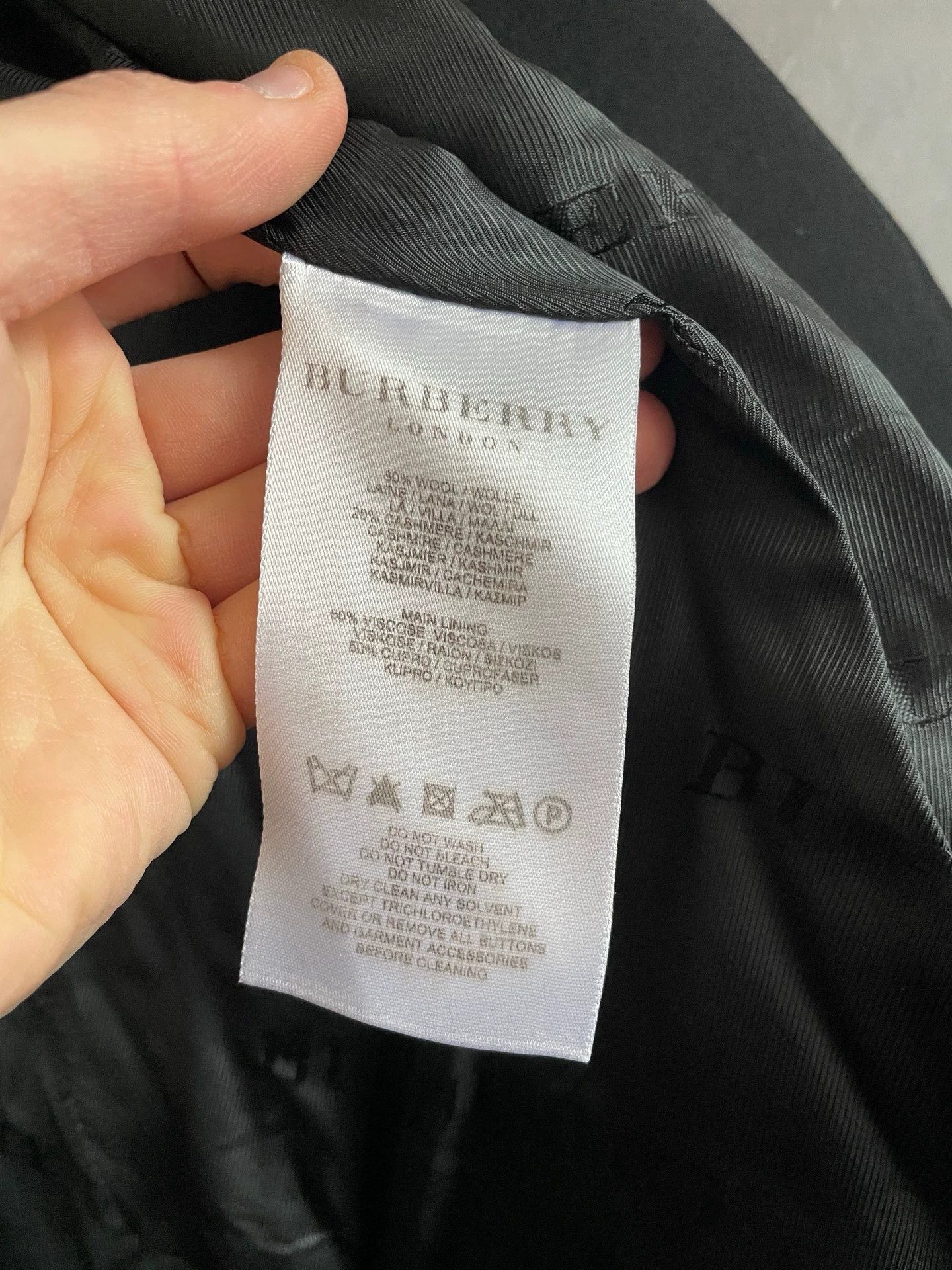 Burberry Burberry Black Wool Coat UK8 Size US M / EU 48-50 / 2 - 6 Thumbnail