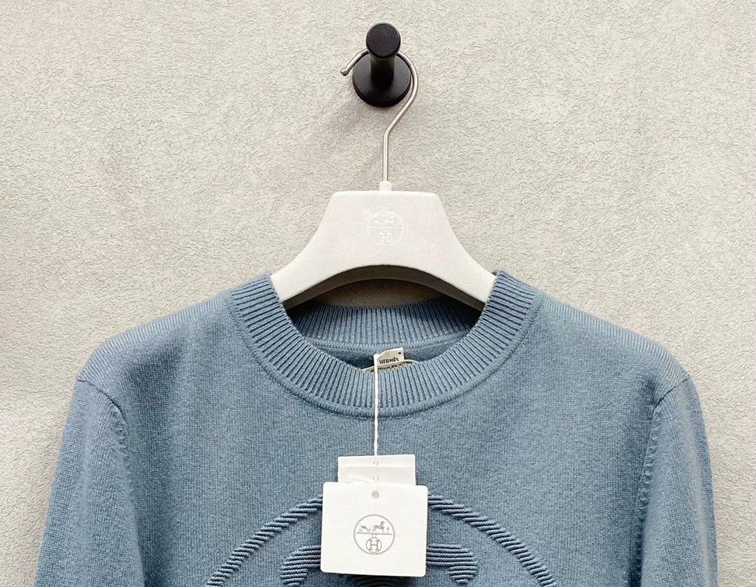 Hermes Hermes Blue Knit Sweater Size 38 Size US S / EU 44-46 / 1 - 5 Thumbnail