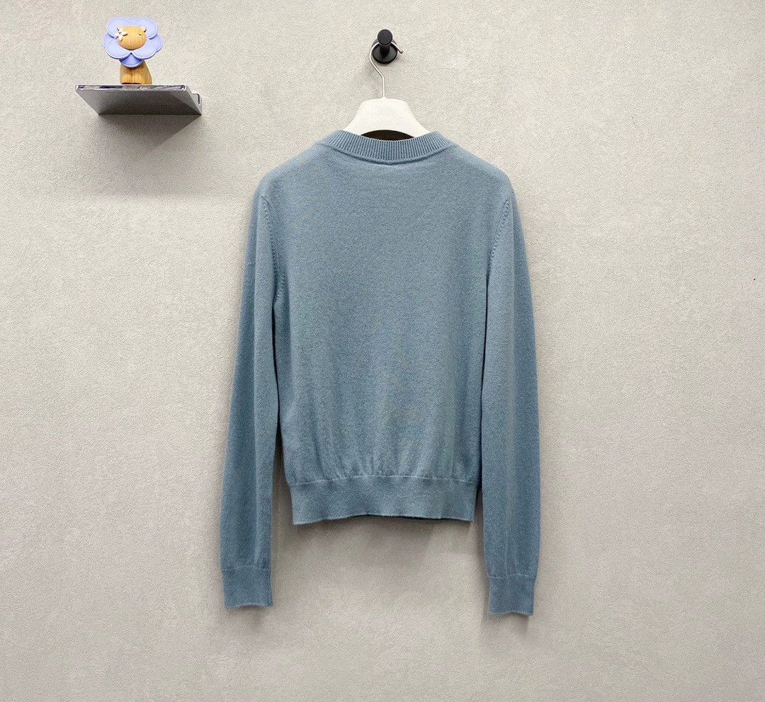 Hermes Hermes Blue Knit Sweater Size 38 Size US S / EU 44-46 / 1 - 3 Thumbnail