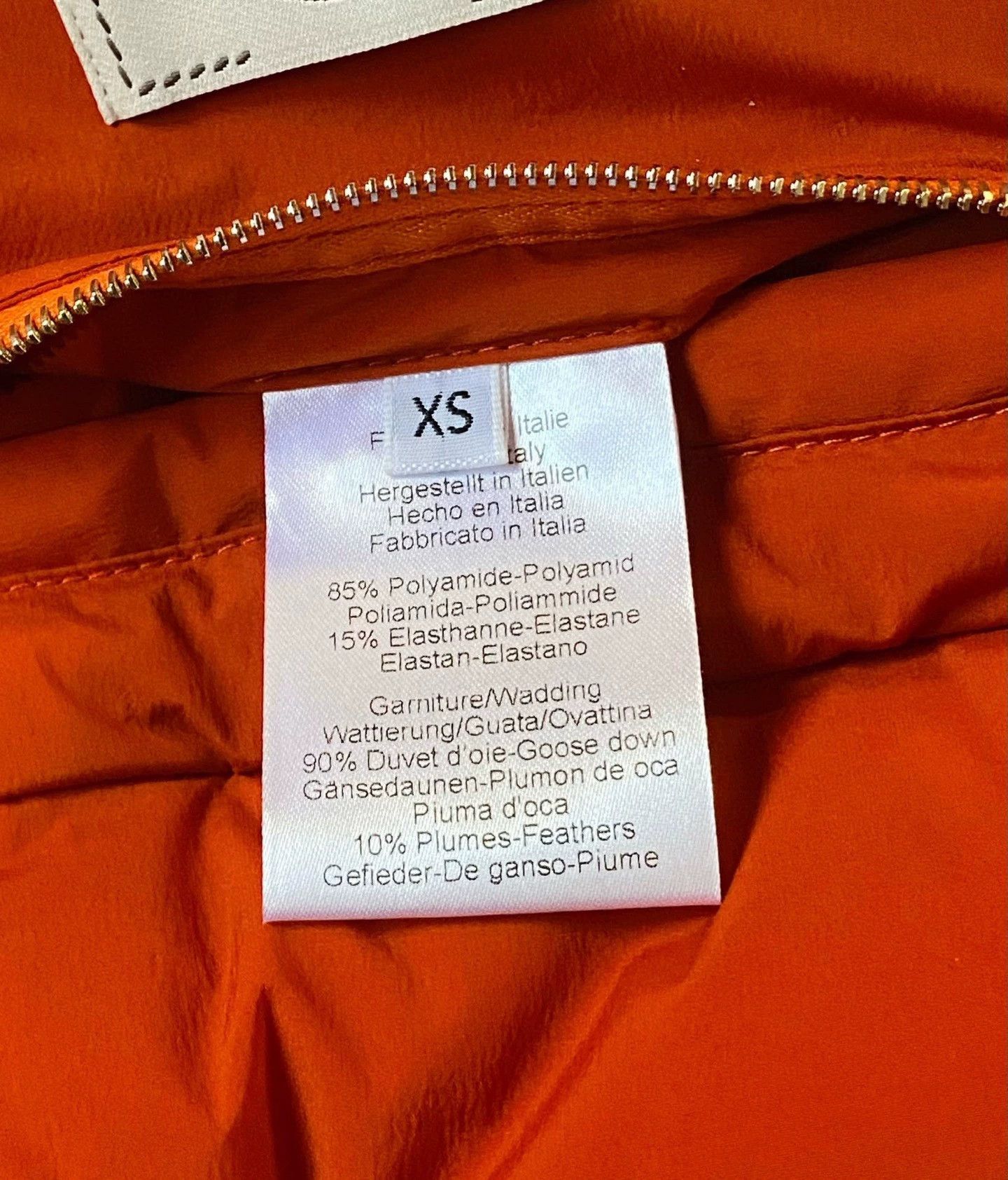 Hermes Hermes Orange Down Jacket XS Size US XS / EU 42 / 0 - 6 Thumbnail
