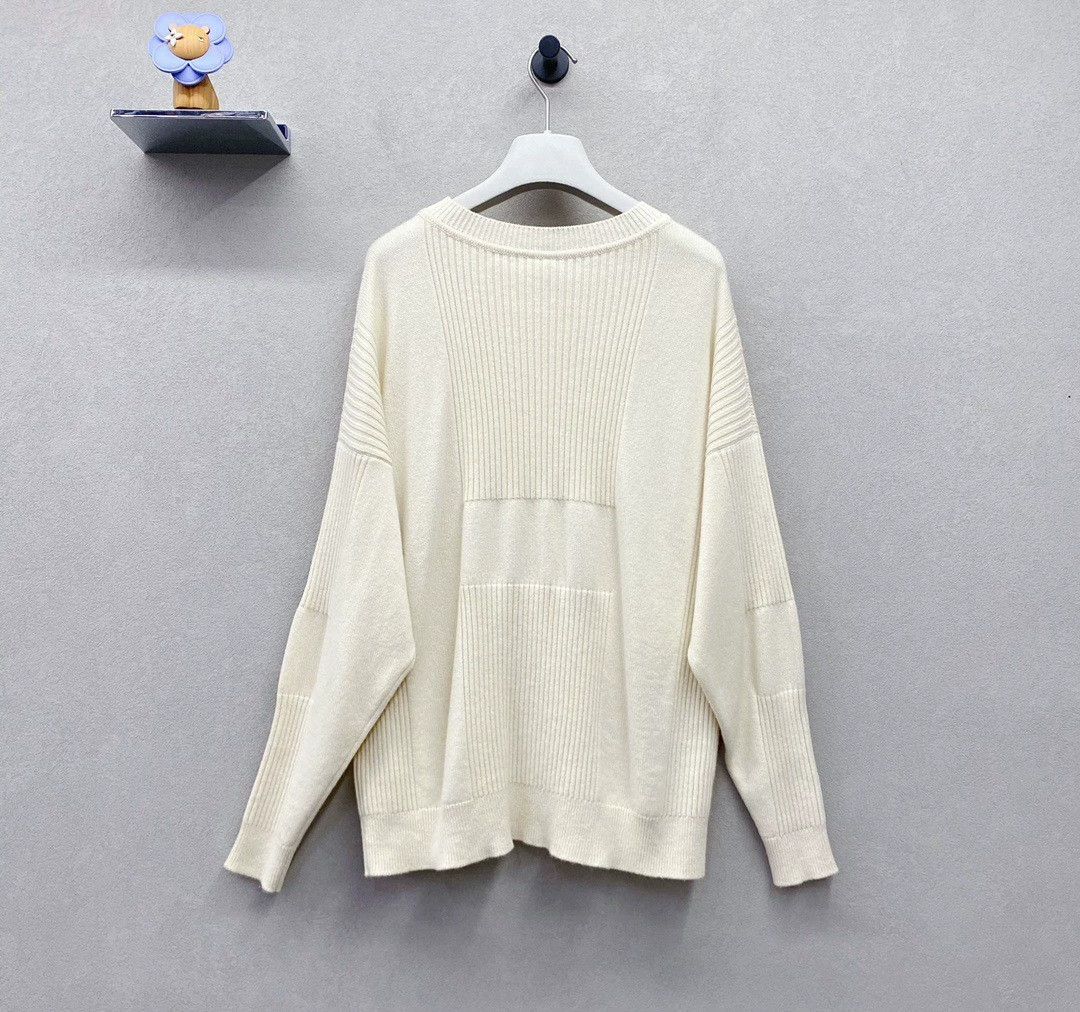 Hermes Hermès Cream Cashmere Knit Sweater Size US XS / EU 42 / 0 - 3 Thumbnail